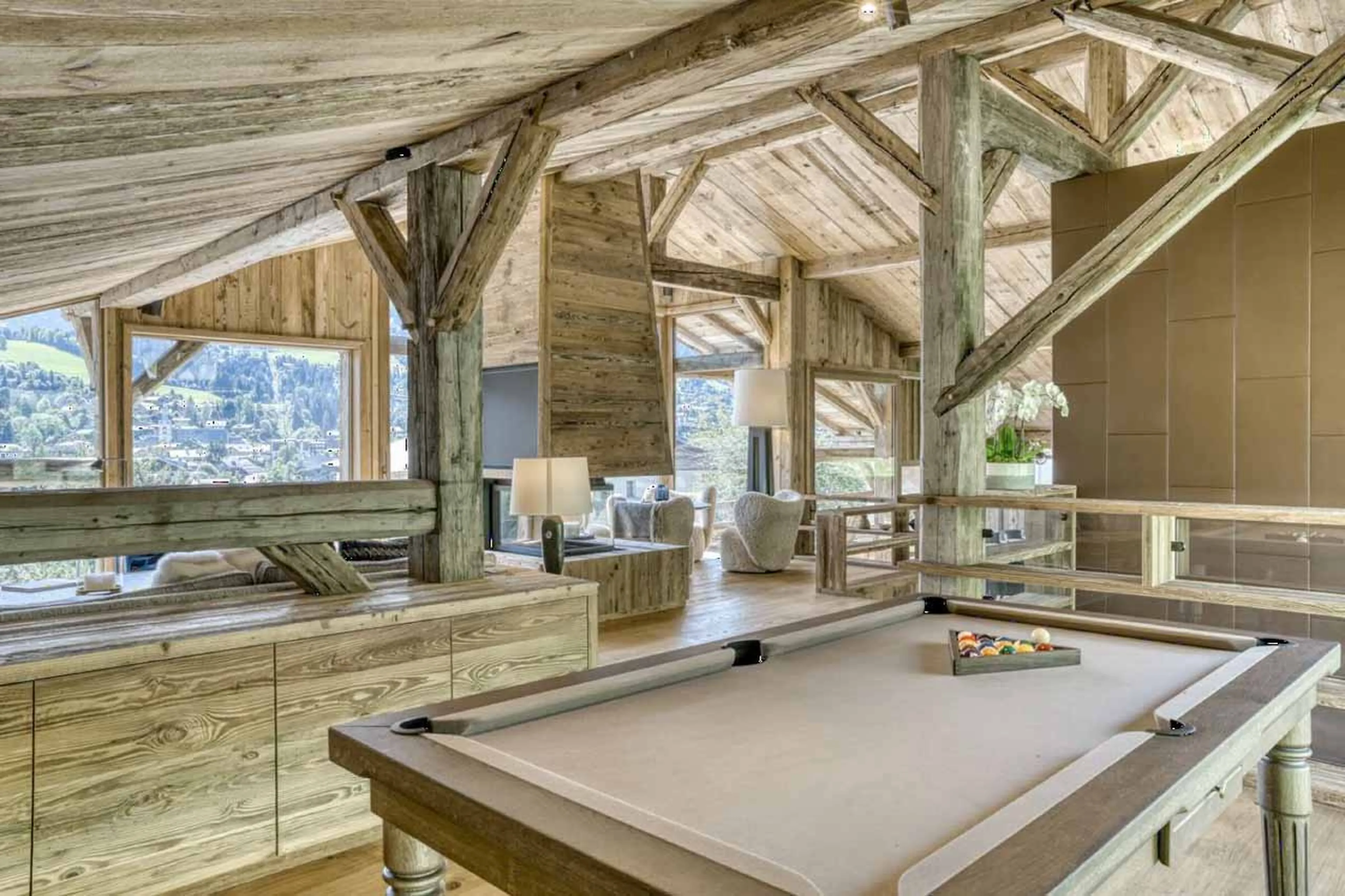 Billiards table at Chalet Etoile du Nord in Megeve