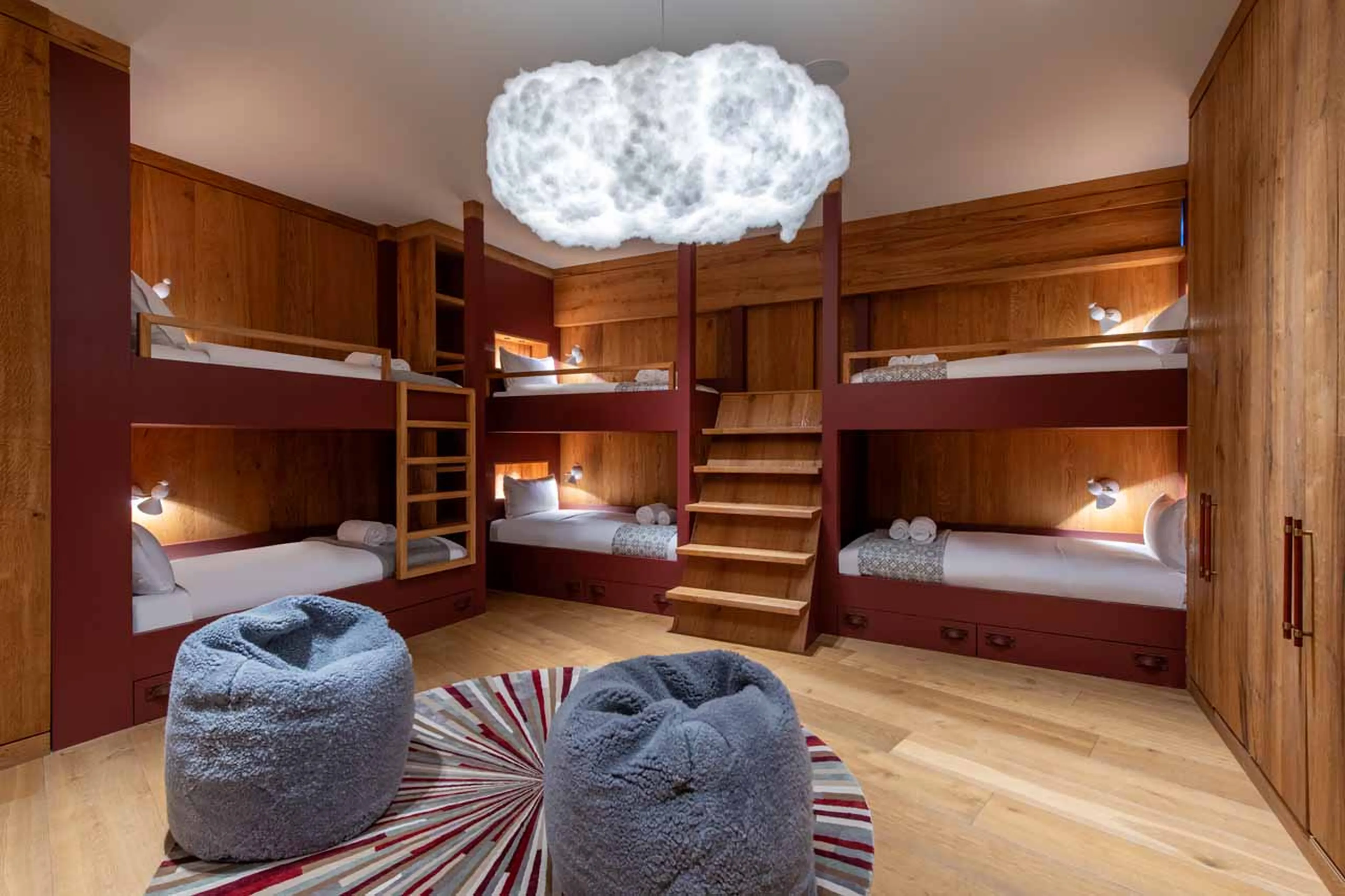 Bedroom six at Etoile du Nord West in Val d'Isere