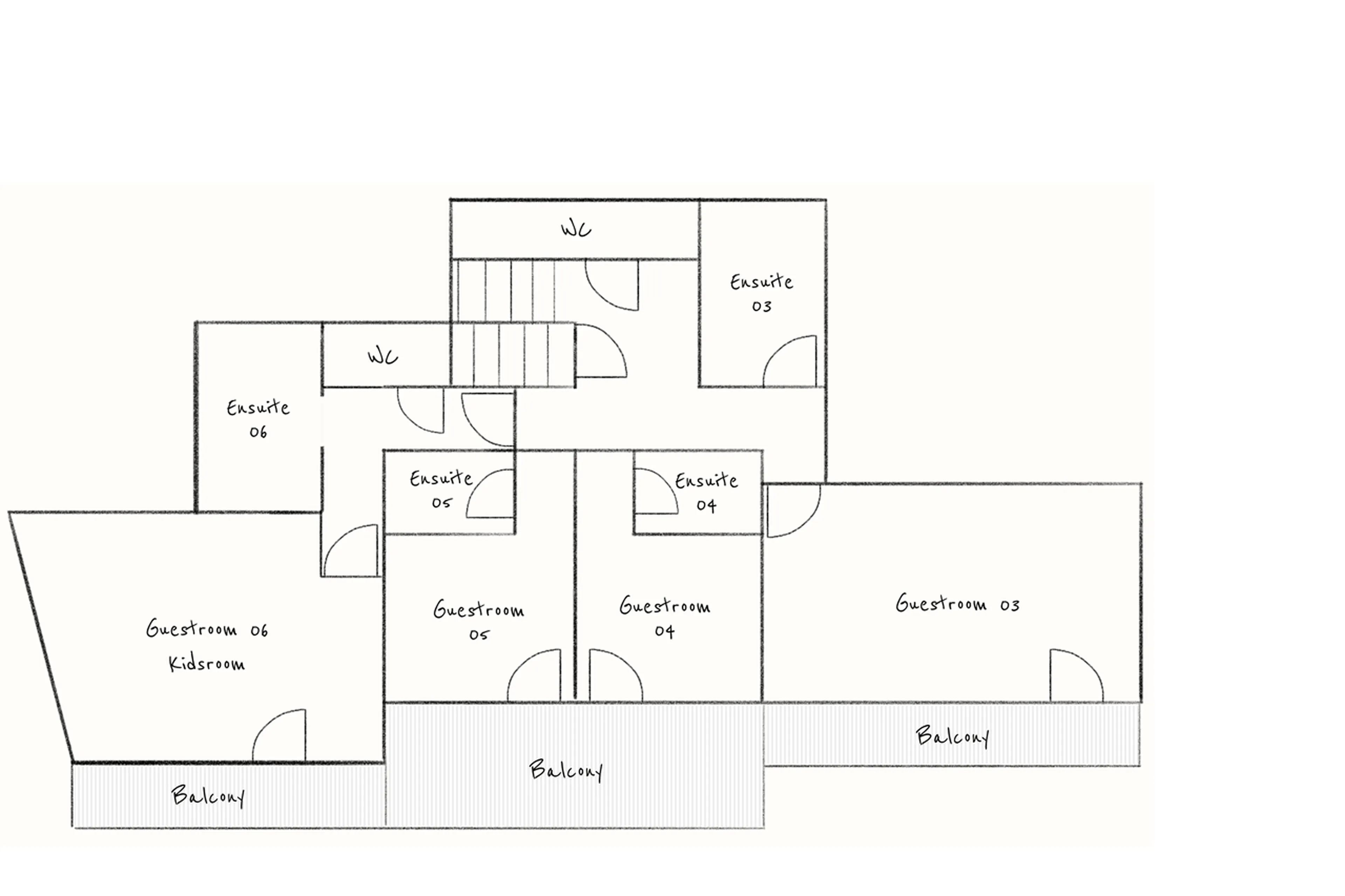 Level -1 floor plans for Etoile des Neige in Meribel