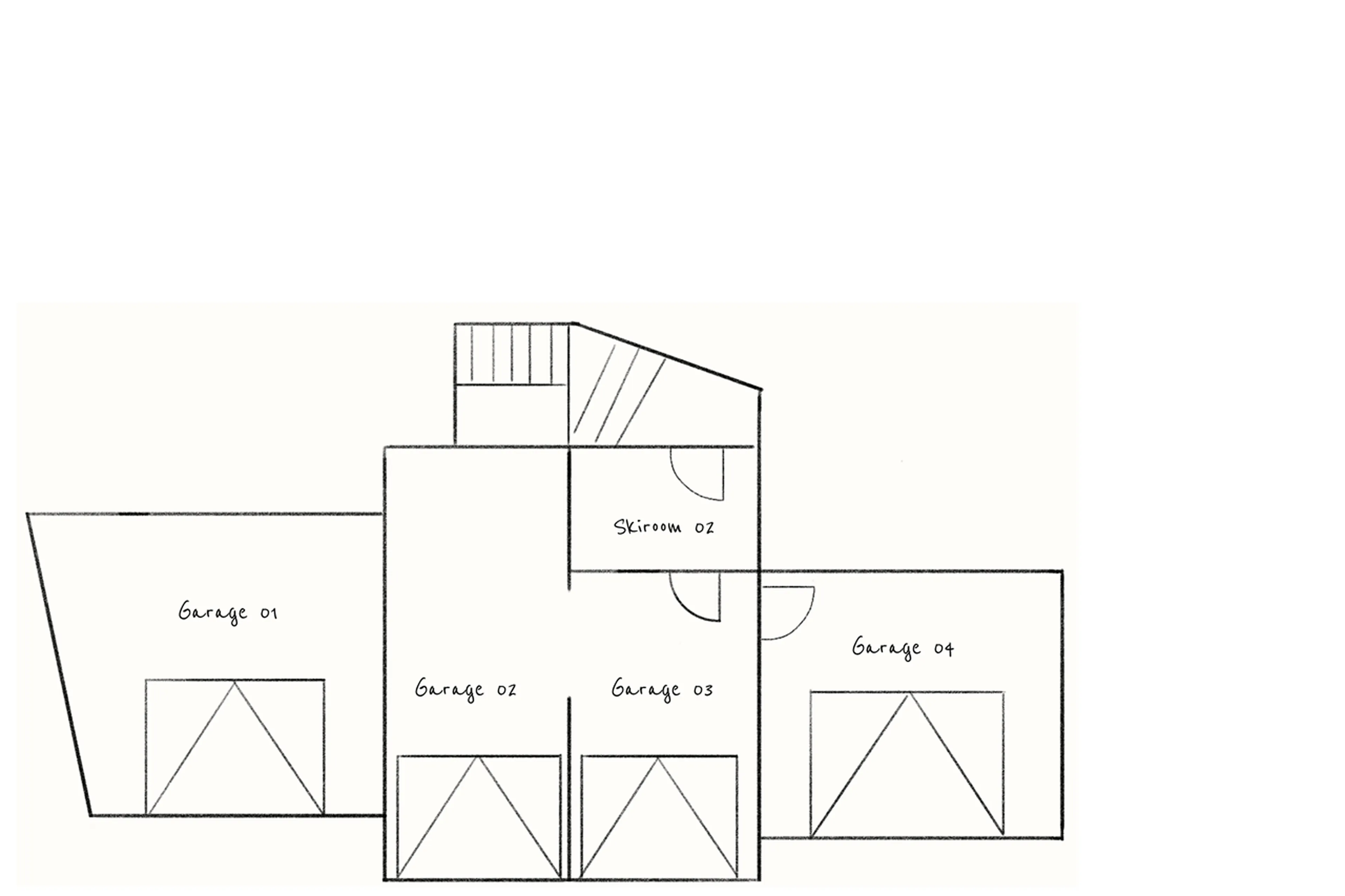 Level -2 floor plans for Etoile des Neige in Meribel