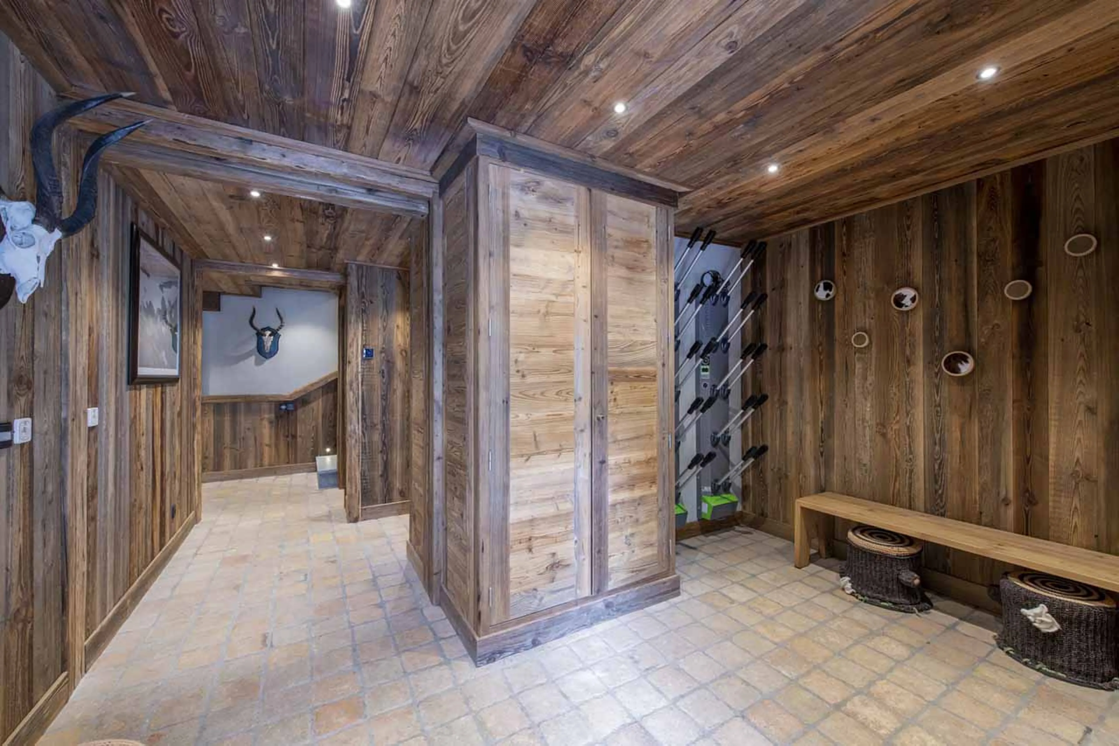 Ski room at Chalet Face a Face in Val d'Isere