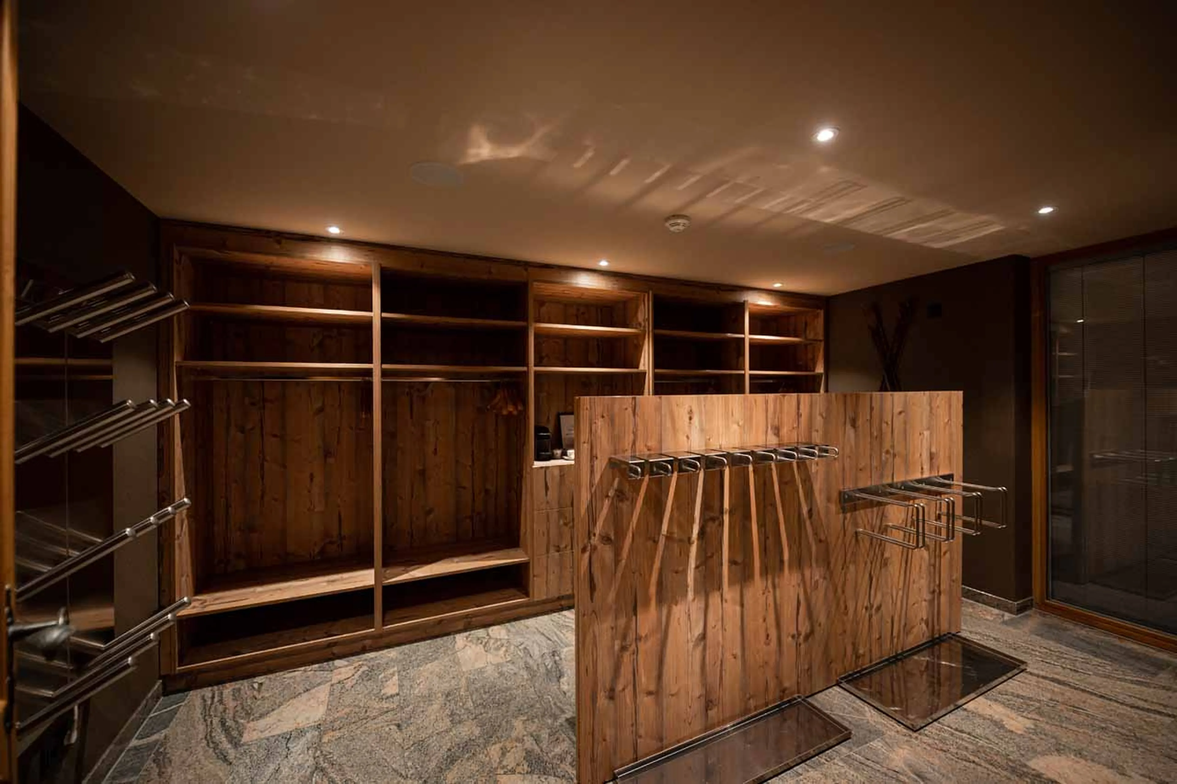 Ski room at Chalet Falcon in Lech