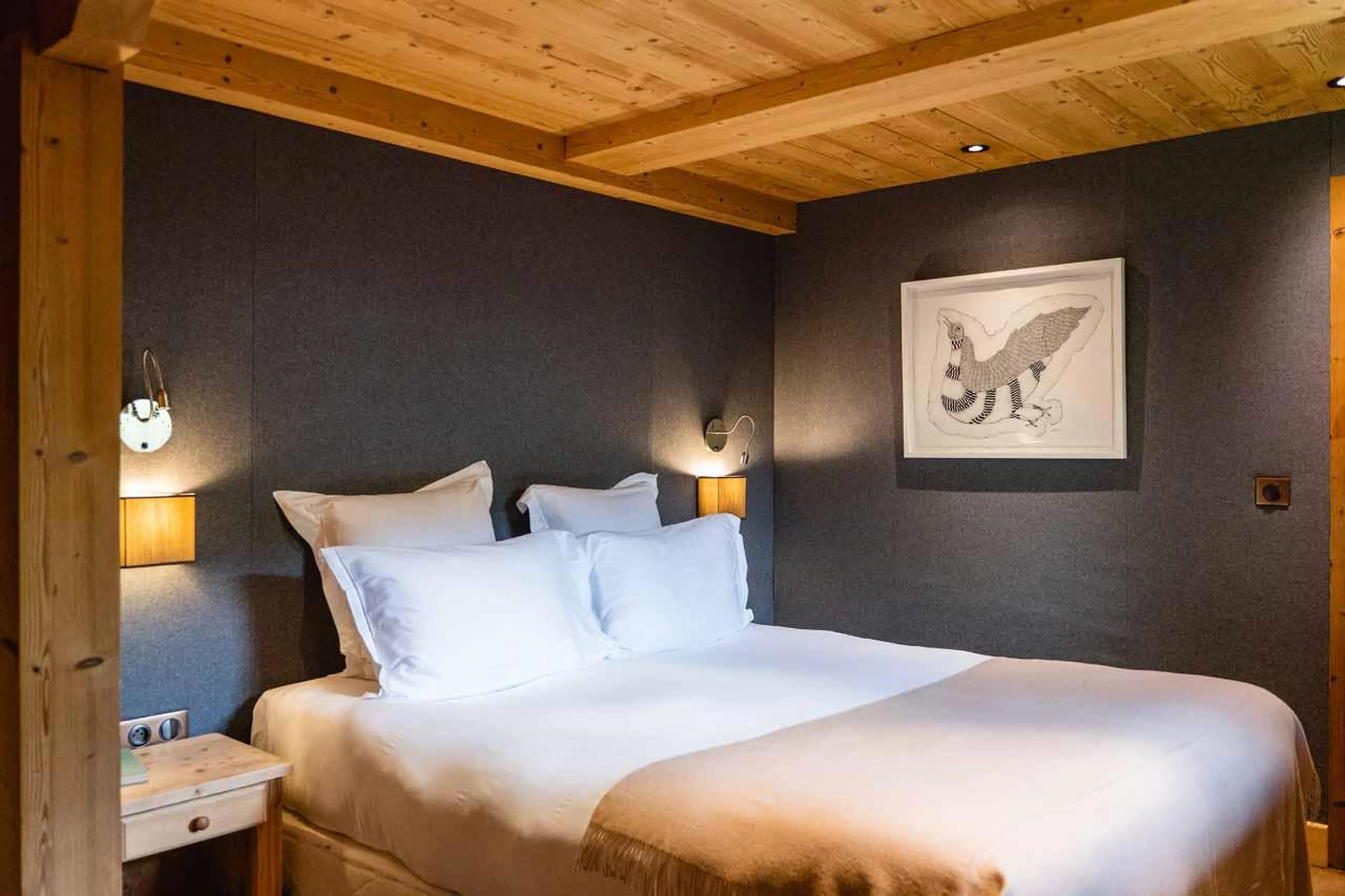 Double bedroom in Chalet Firmin, Megeve