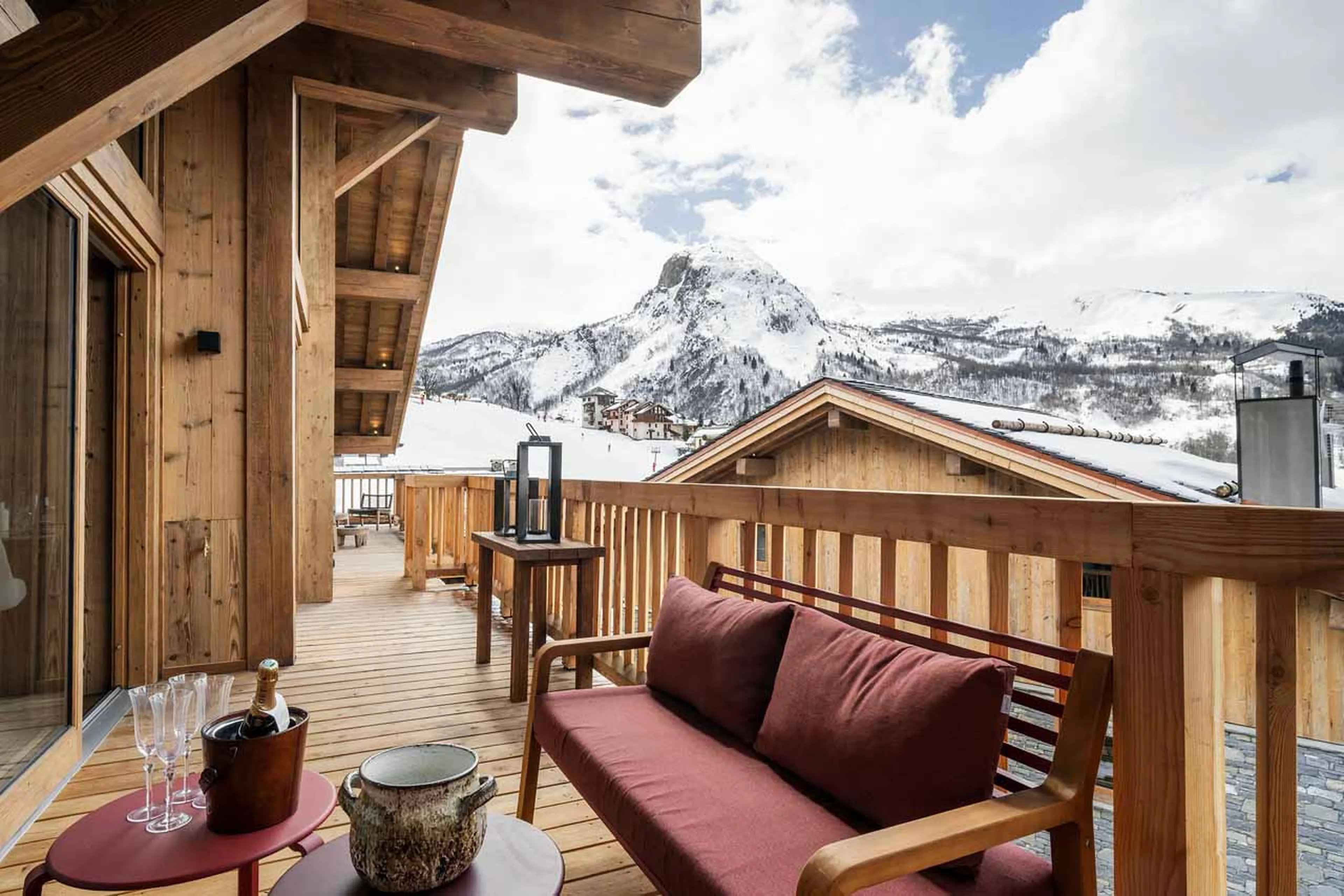 Balcony at Chalet Flocon des Iles in St Martin de Belleville