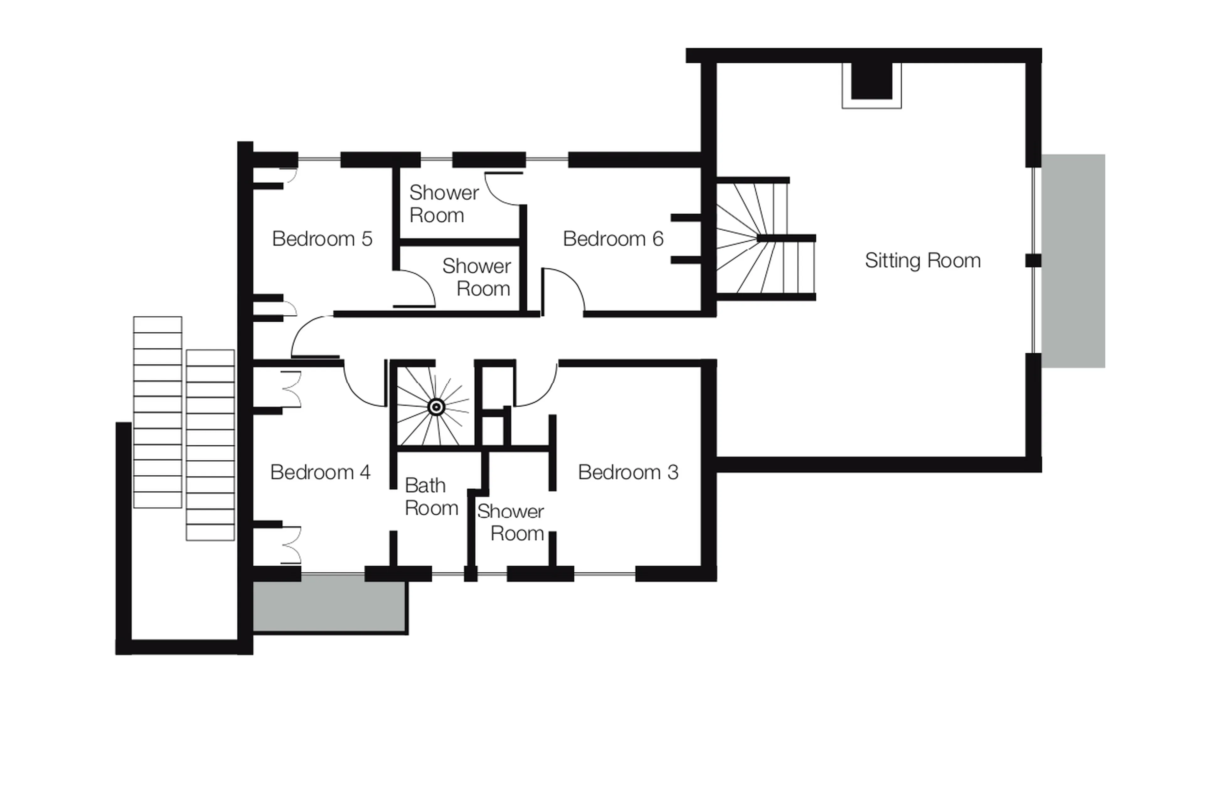 Level 1 floor plan of Chalet Floralie in St Martin de Belleville