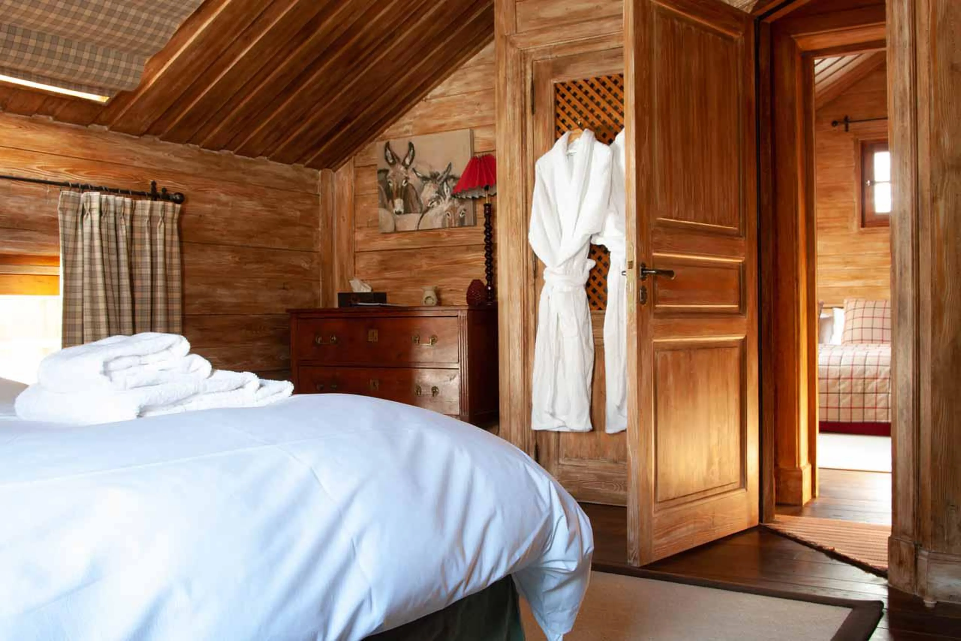 Bedroom five at Chalet Foinsbois in Meribel
