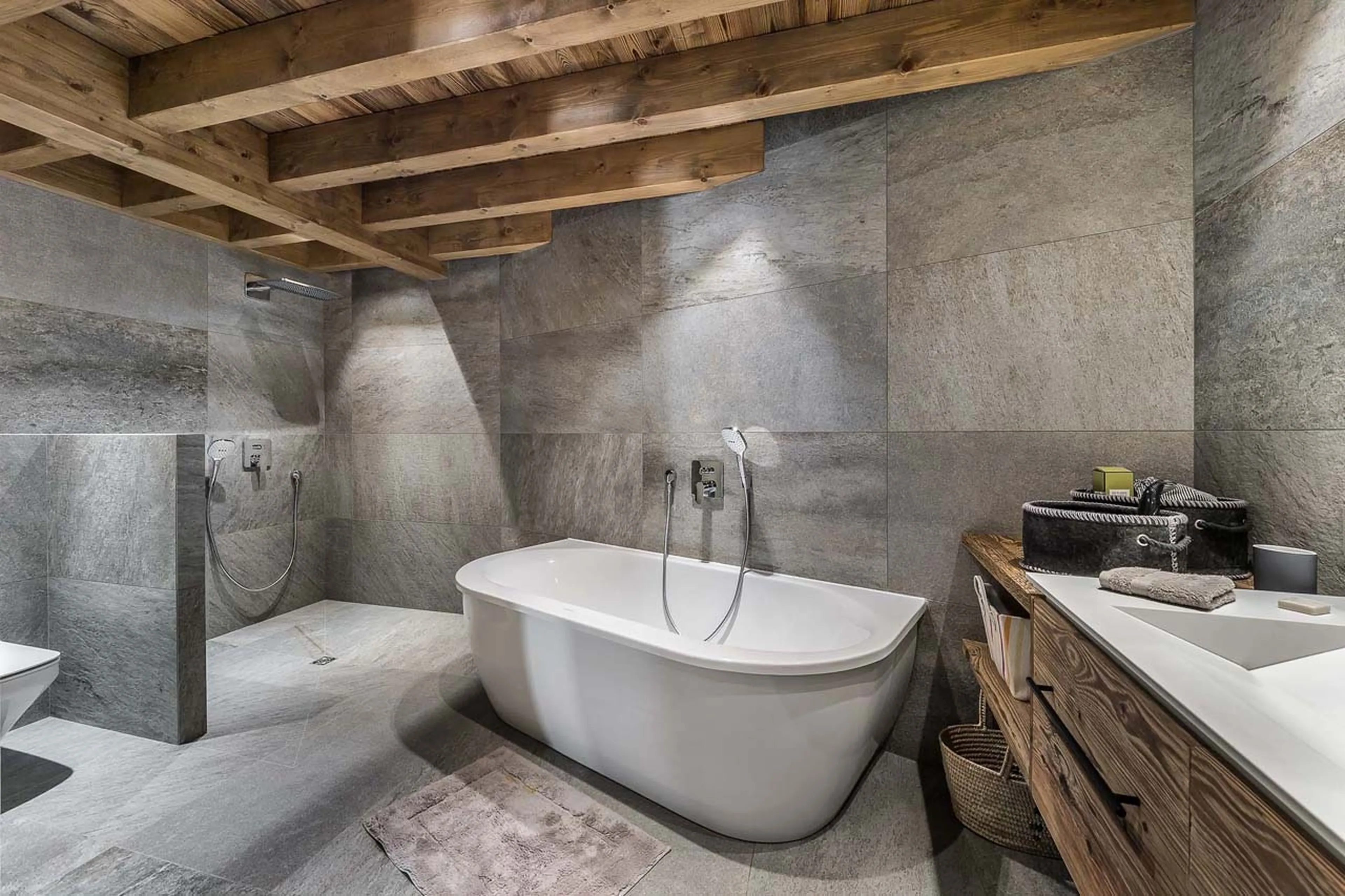 Bathroom one at Chalet Fontany in Meribel