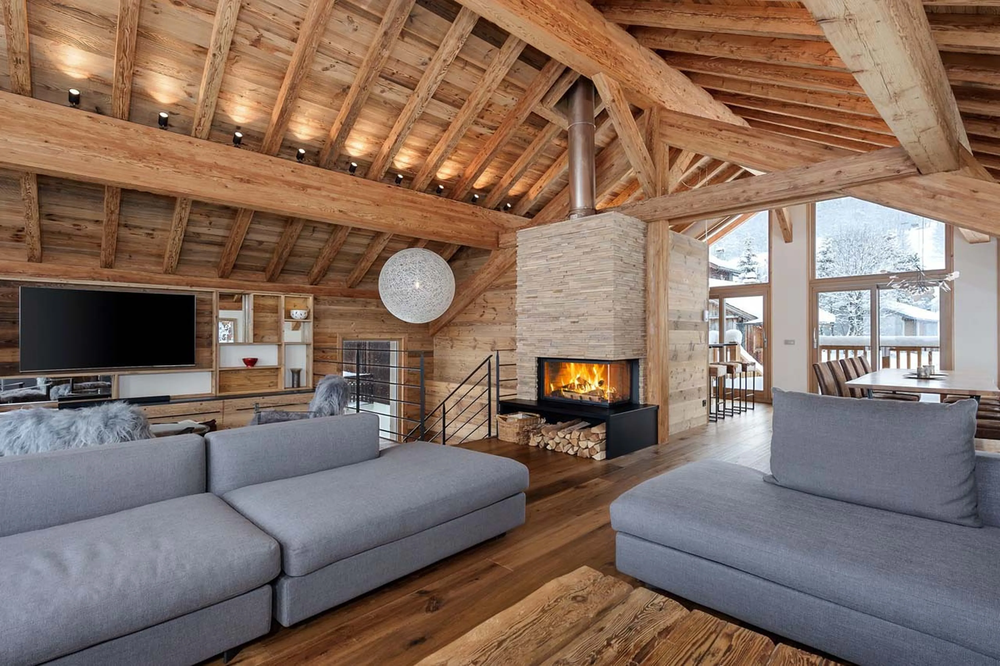 Living area of Chalet Fontany in Meribel