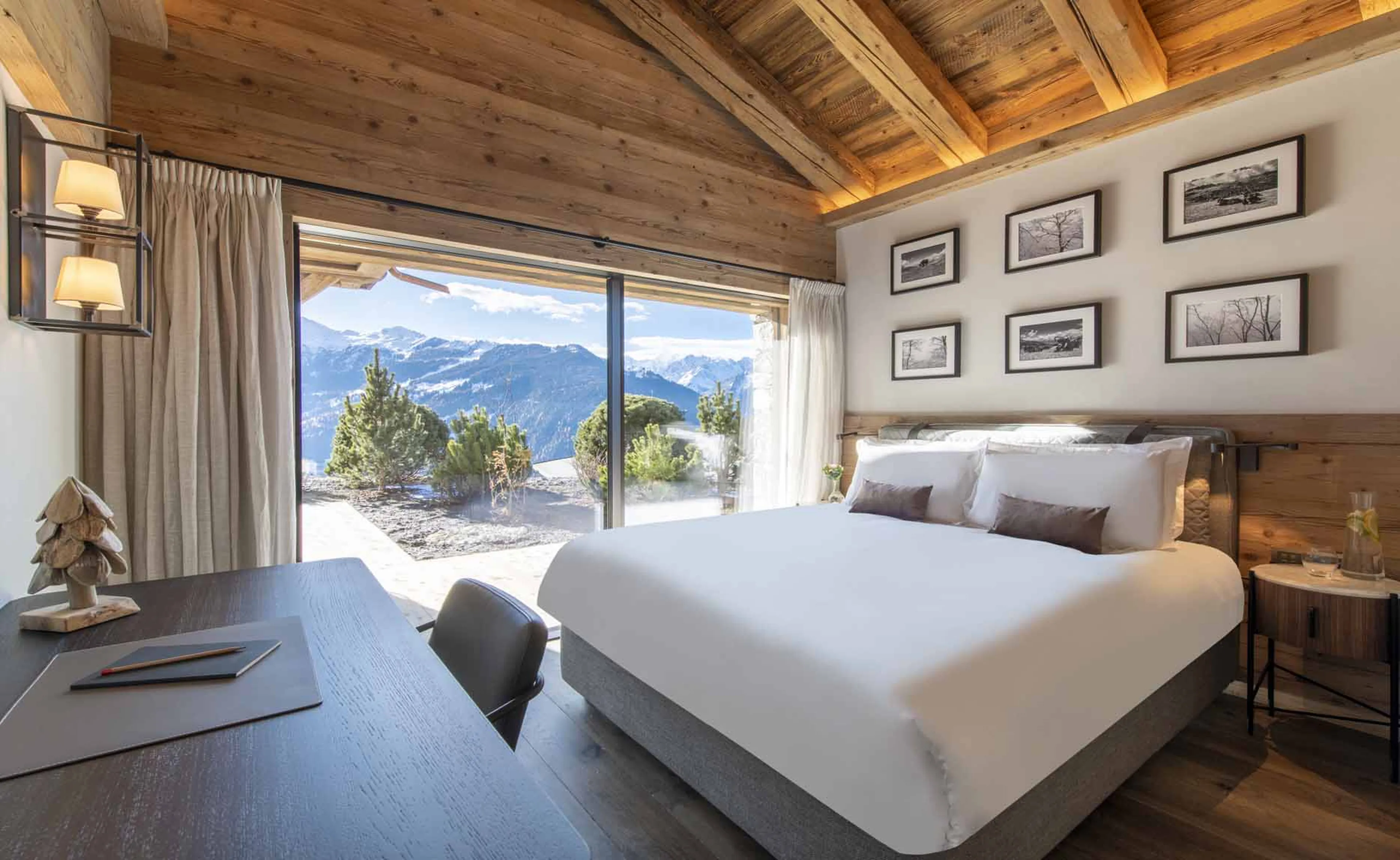 Bedroom two at Chalet Foulon in Verbier