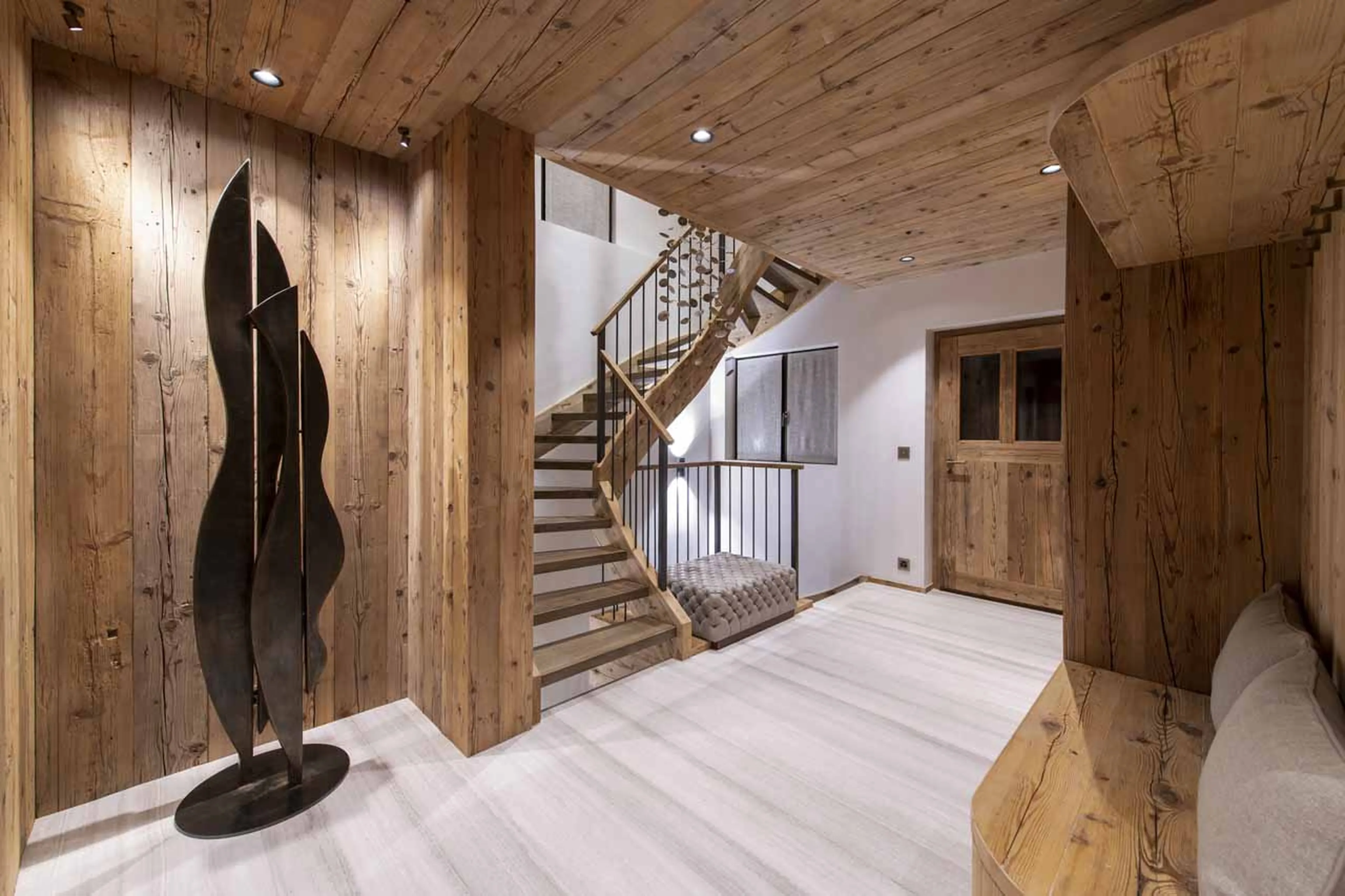 Entrance hall at Chalet Foulon in Verbier