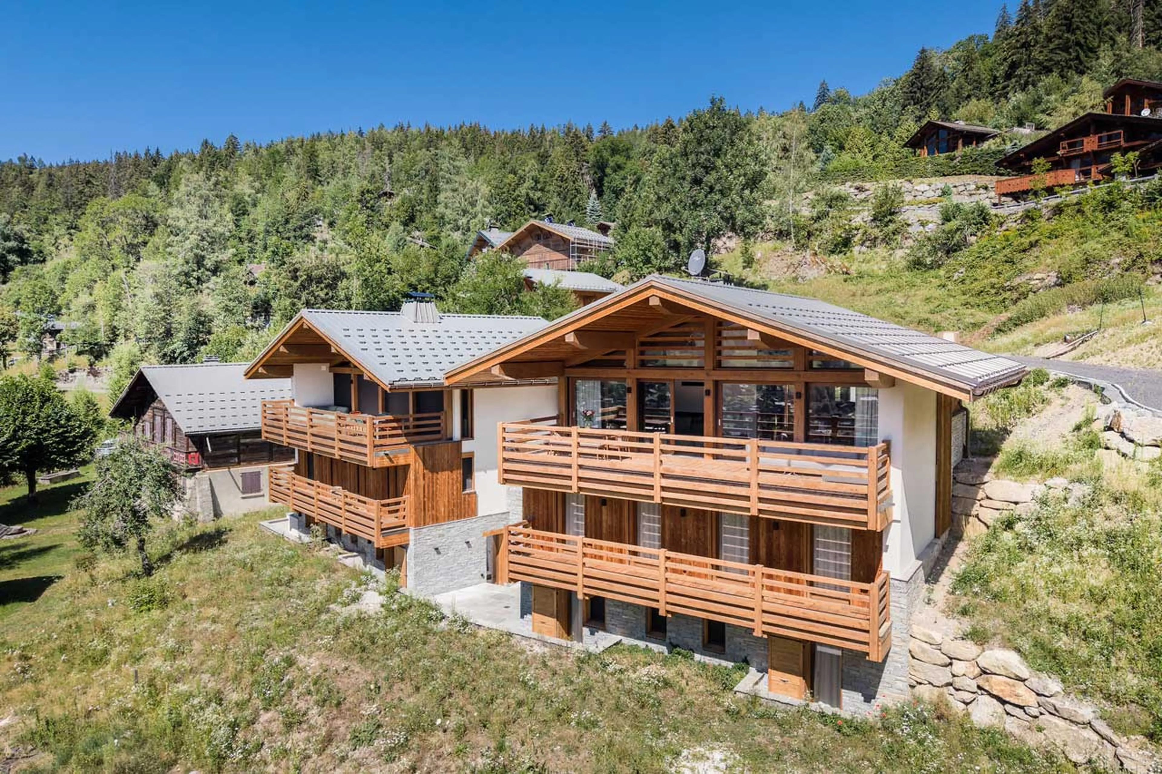 Exterior of Chalet Foxden in Chamonix