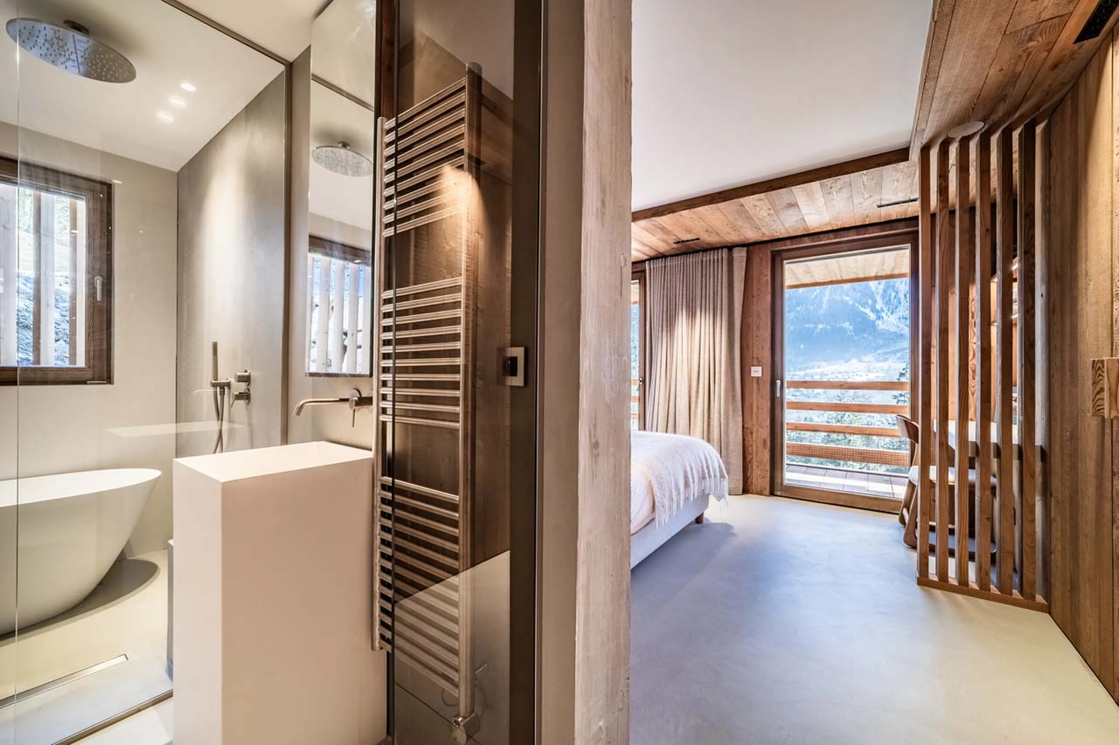 Master bedroom one at Chalet Foxden in Chamonix