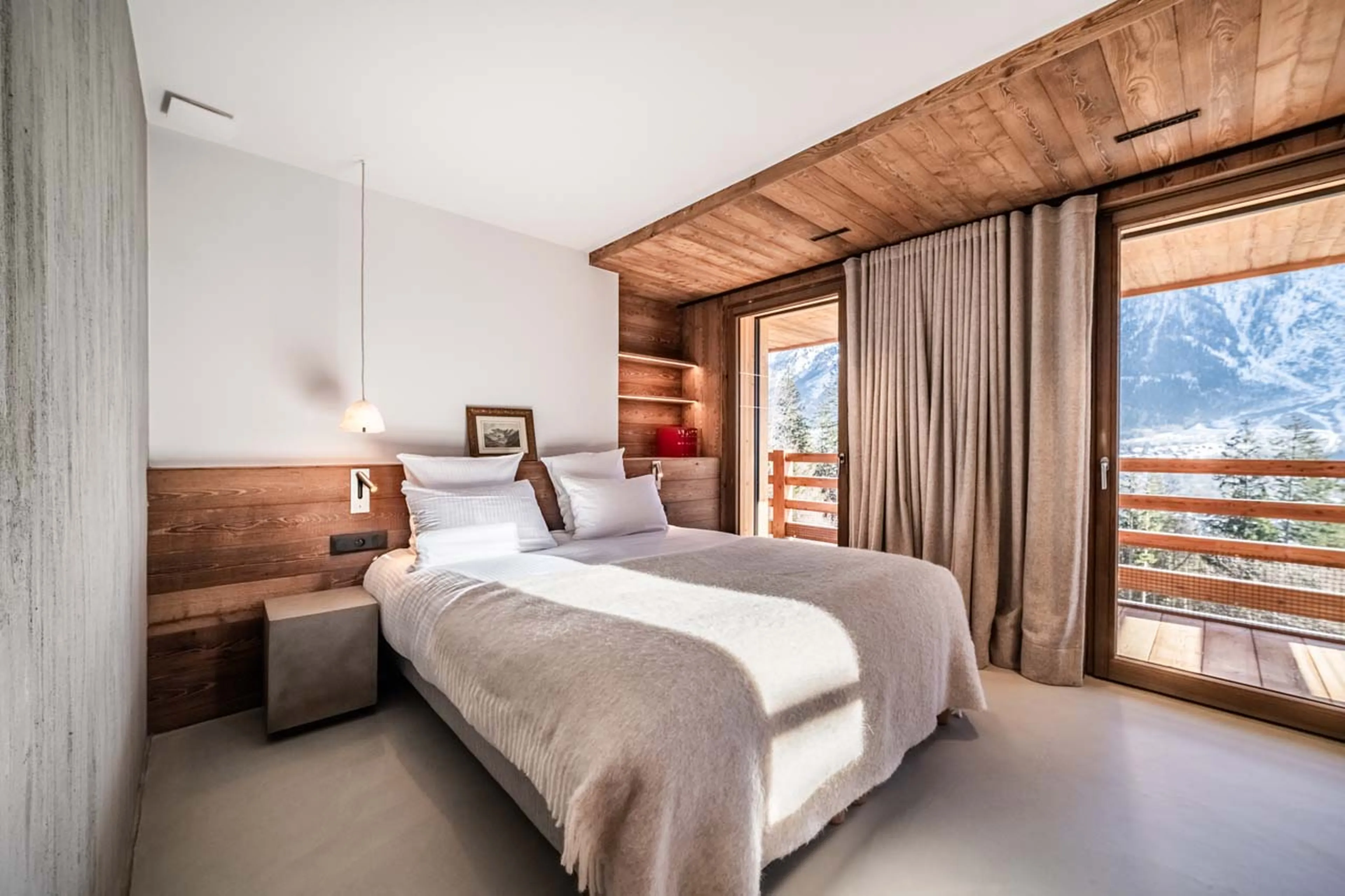 Bedroom two at Chalet Foxden in Chamonix