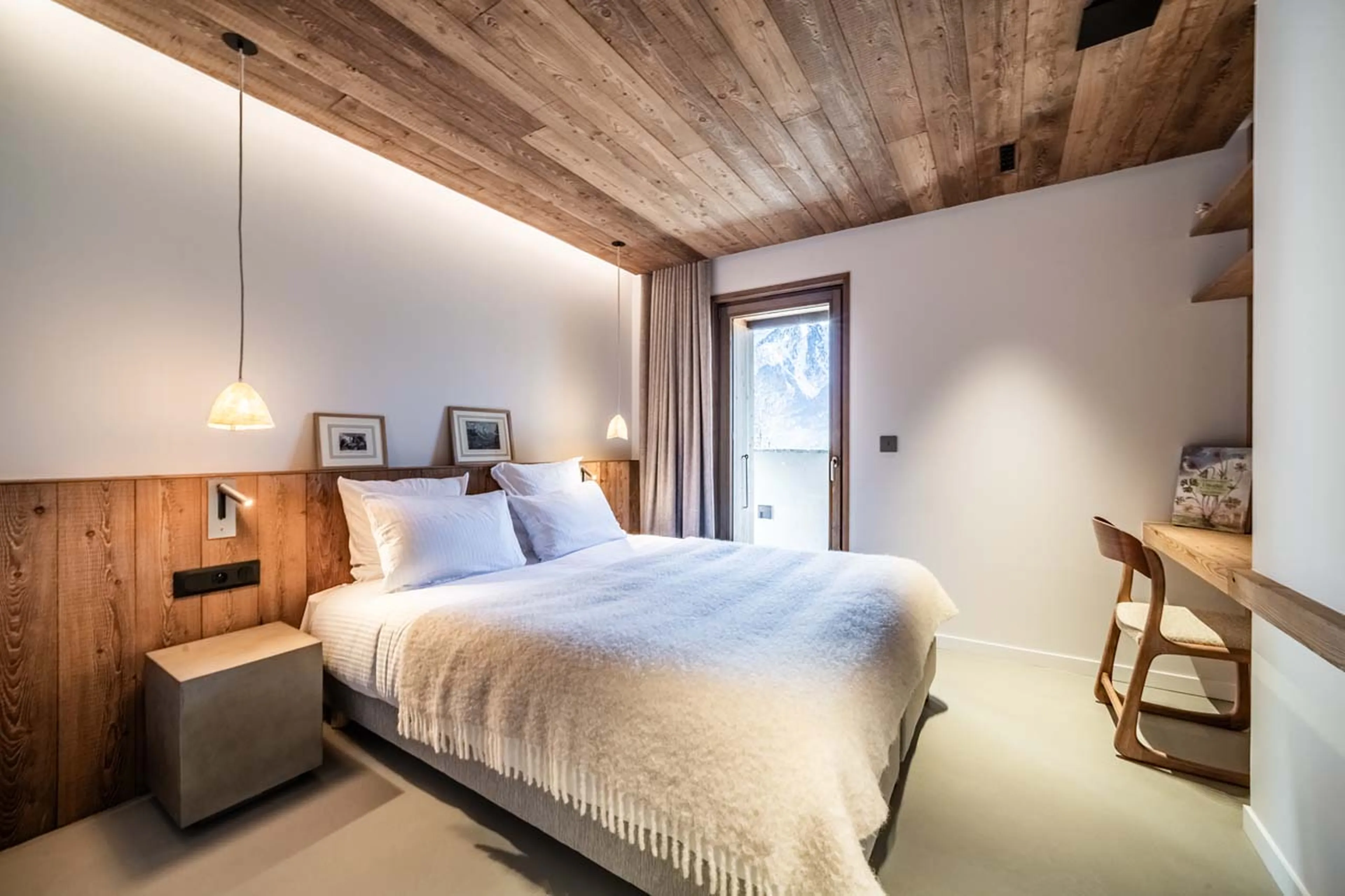 Bedroom three at Chalet Foxden in Chamonix