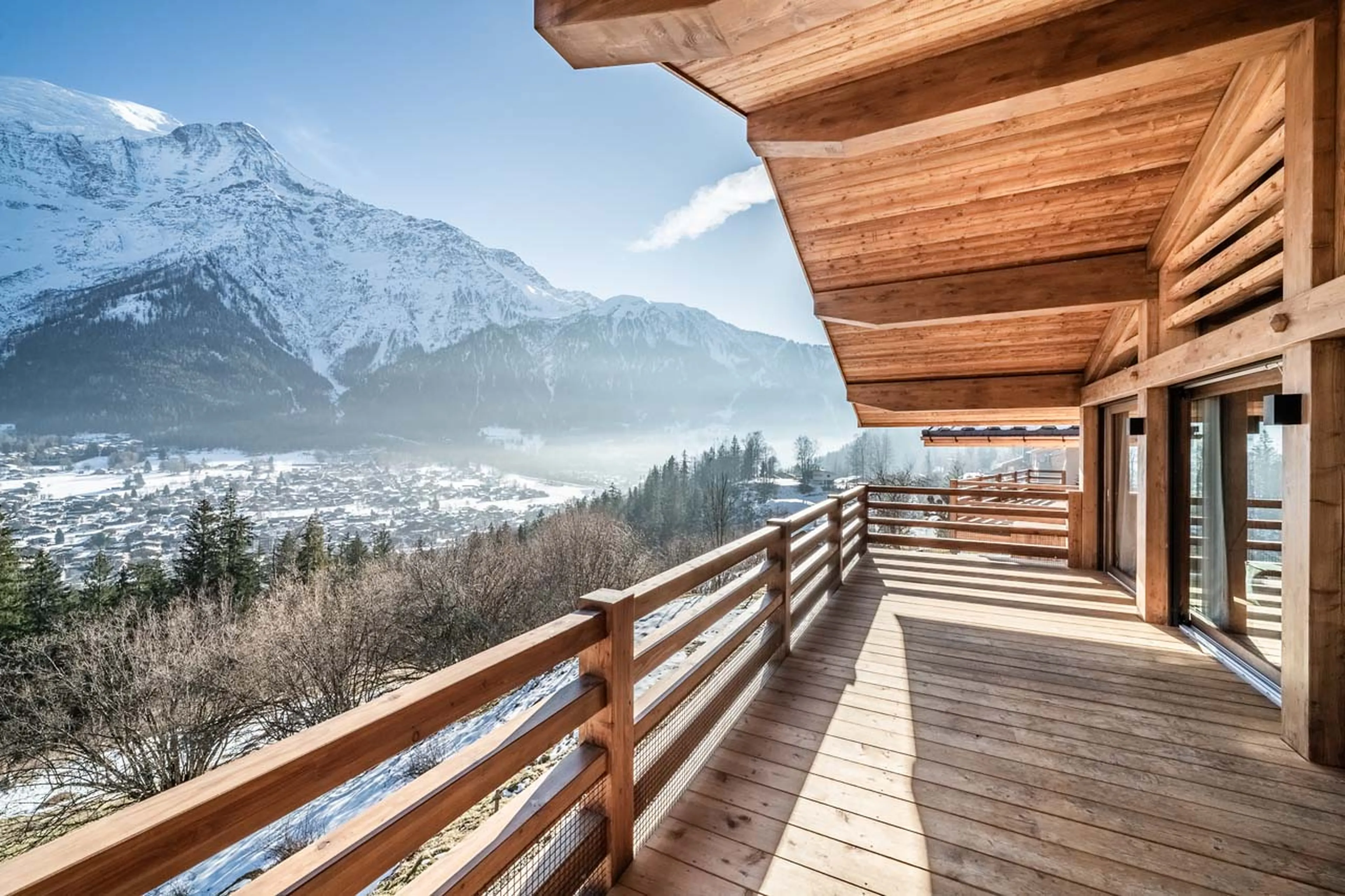 Mountain views from Chalet Foxden in Chamonix