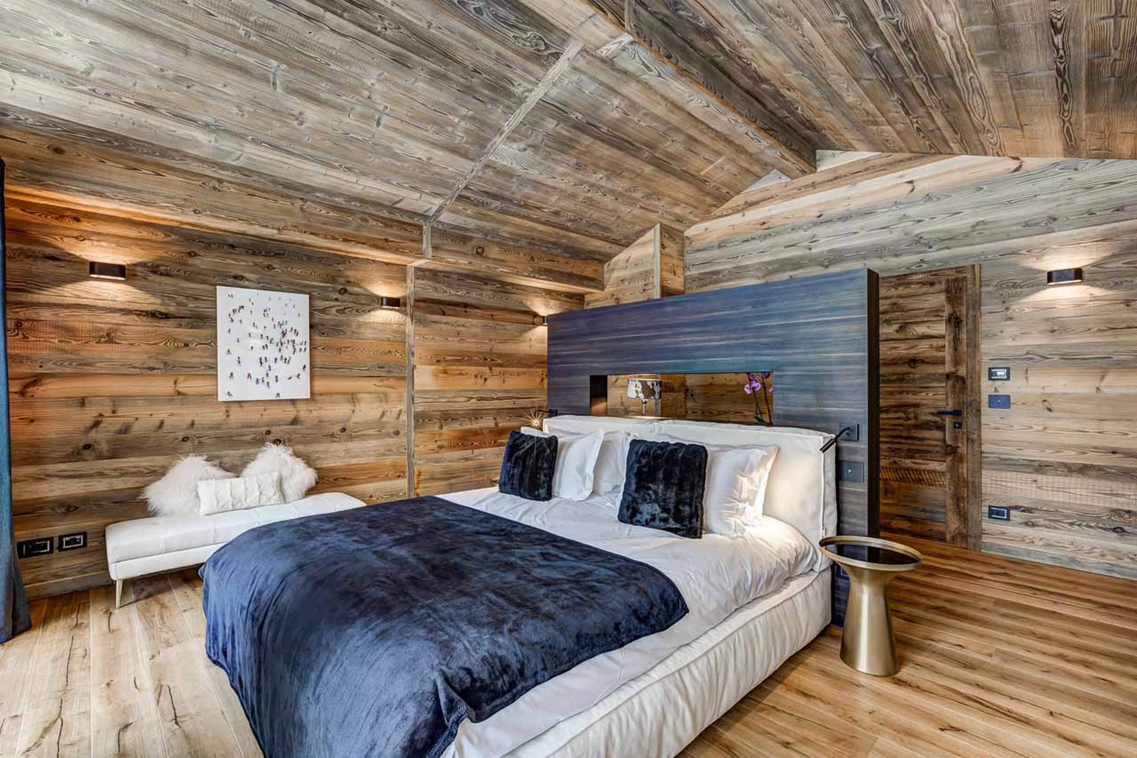 Bedroom one at Chalet Freya in Chamonix