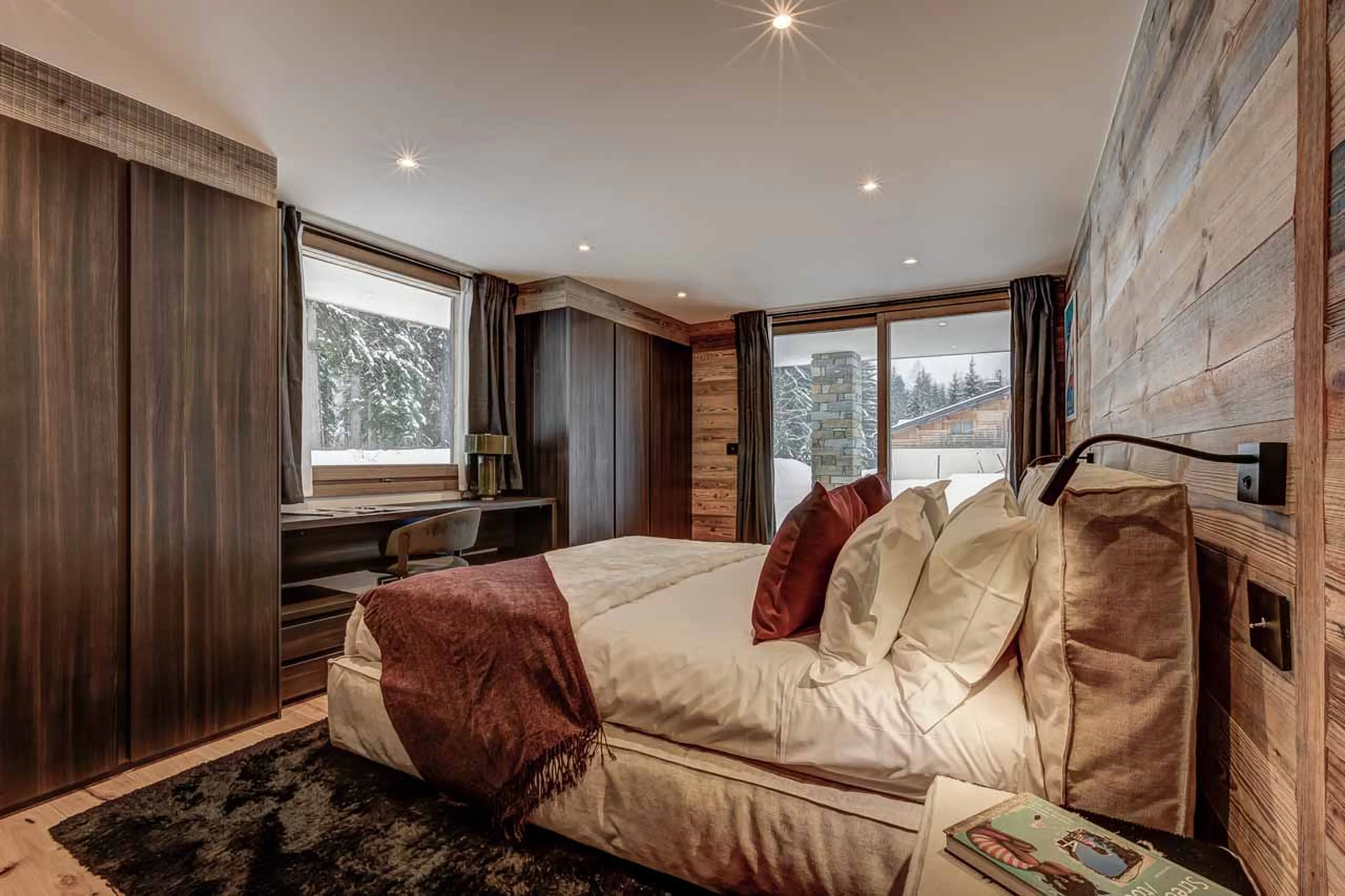 Bedroom three at Chalet Freya in Chamonix