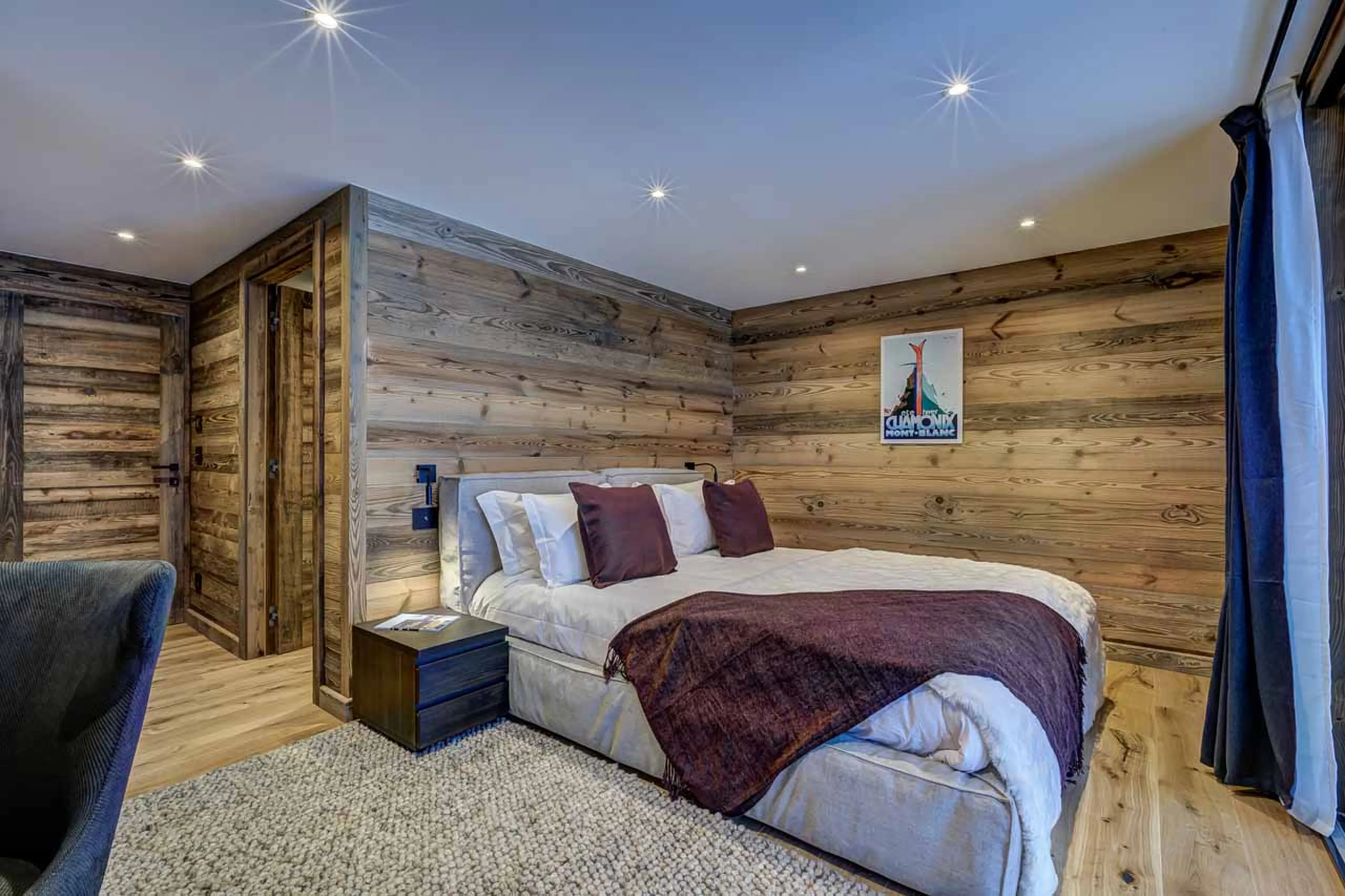 Bedroom five at Chalet Freya in Chamonix