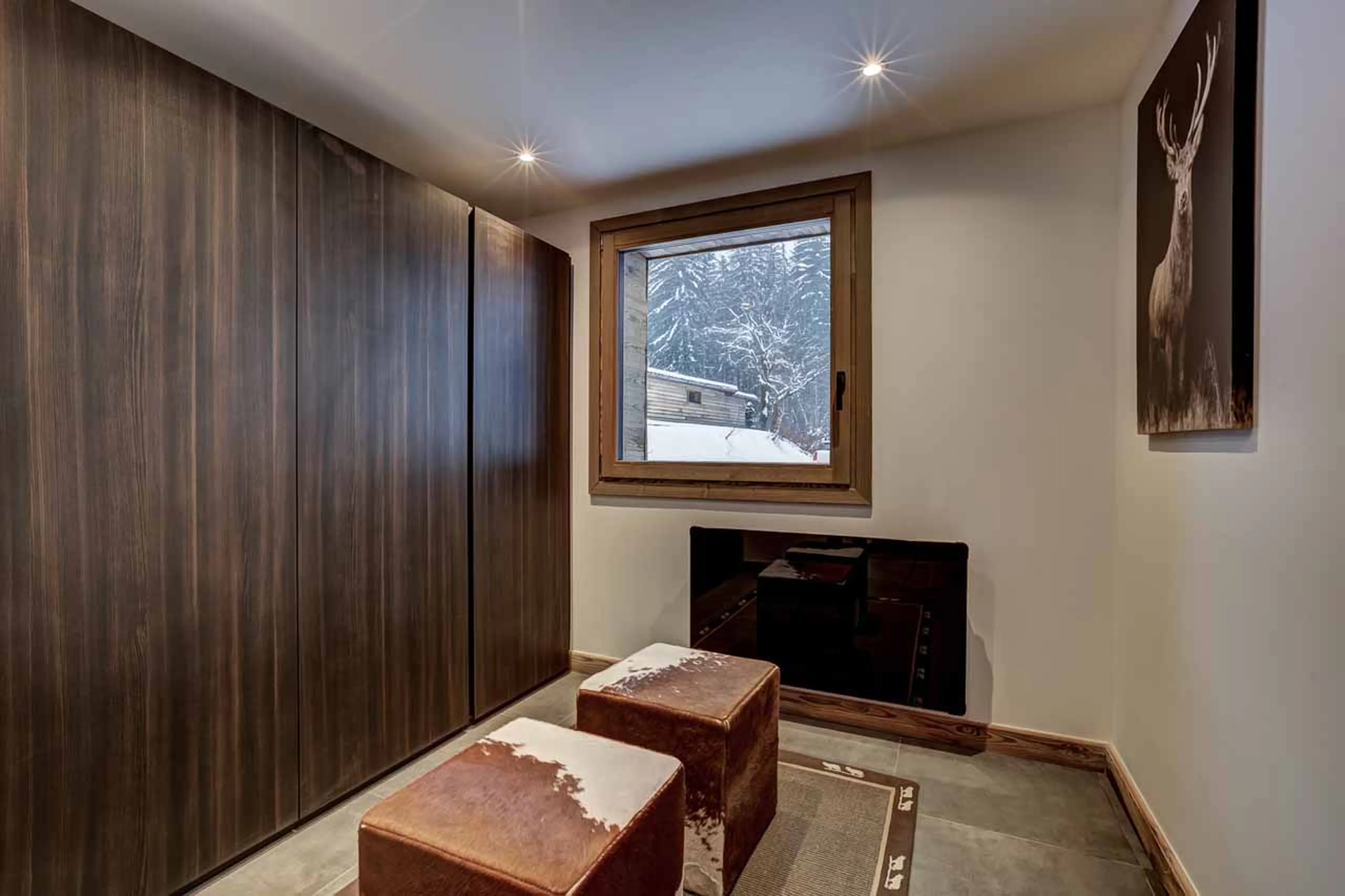 Ski room at Chalet Freya in Chamonix