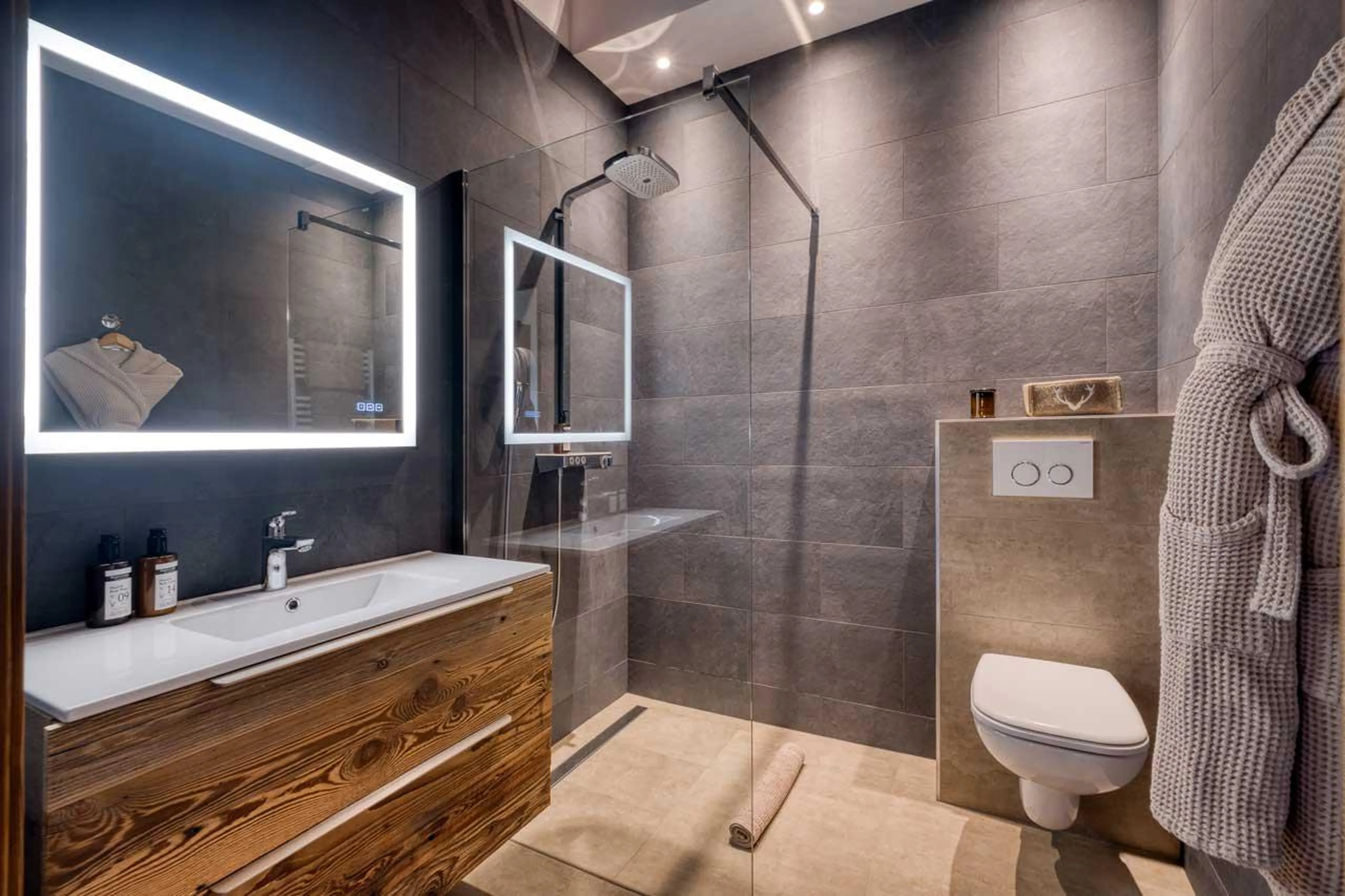 Bathroom one at Chalet Gaia in Megeve