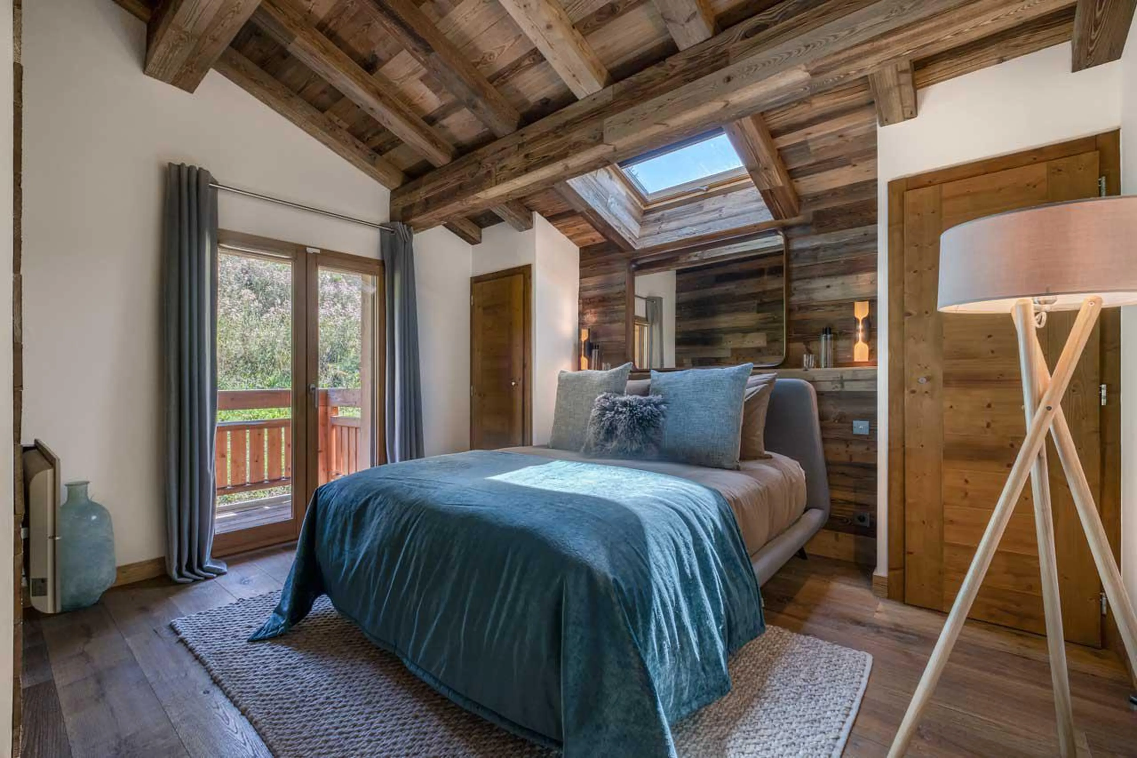 Bedroom two at Chalet Gaia in Megeve