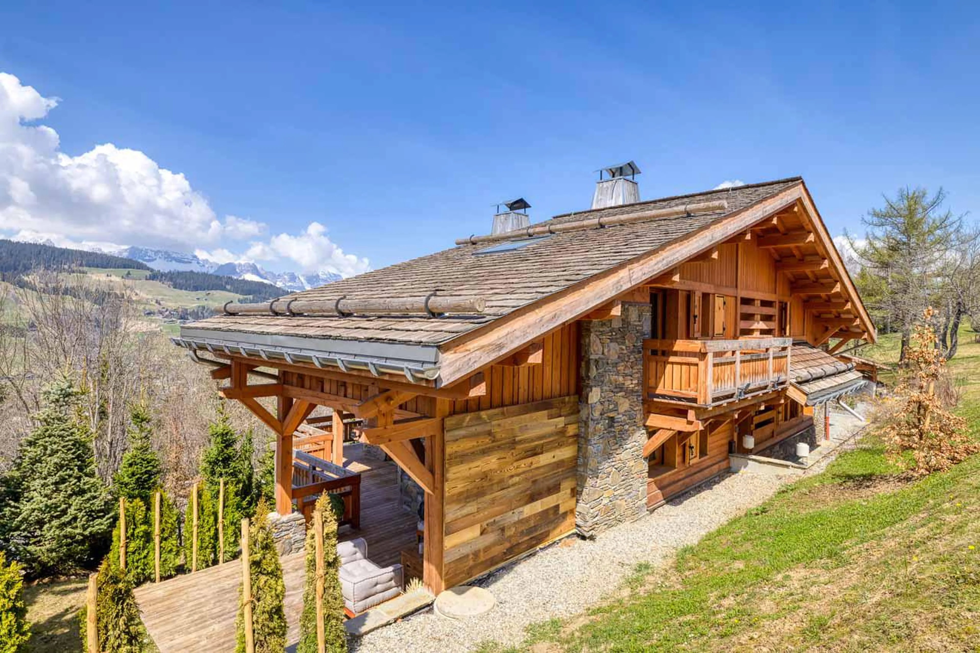 Exterior of Chalet Gaia in Megeve