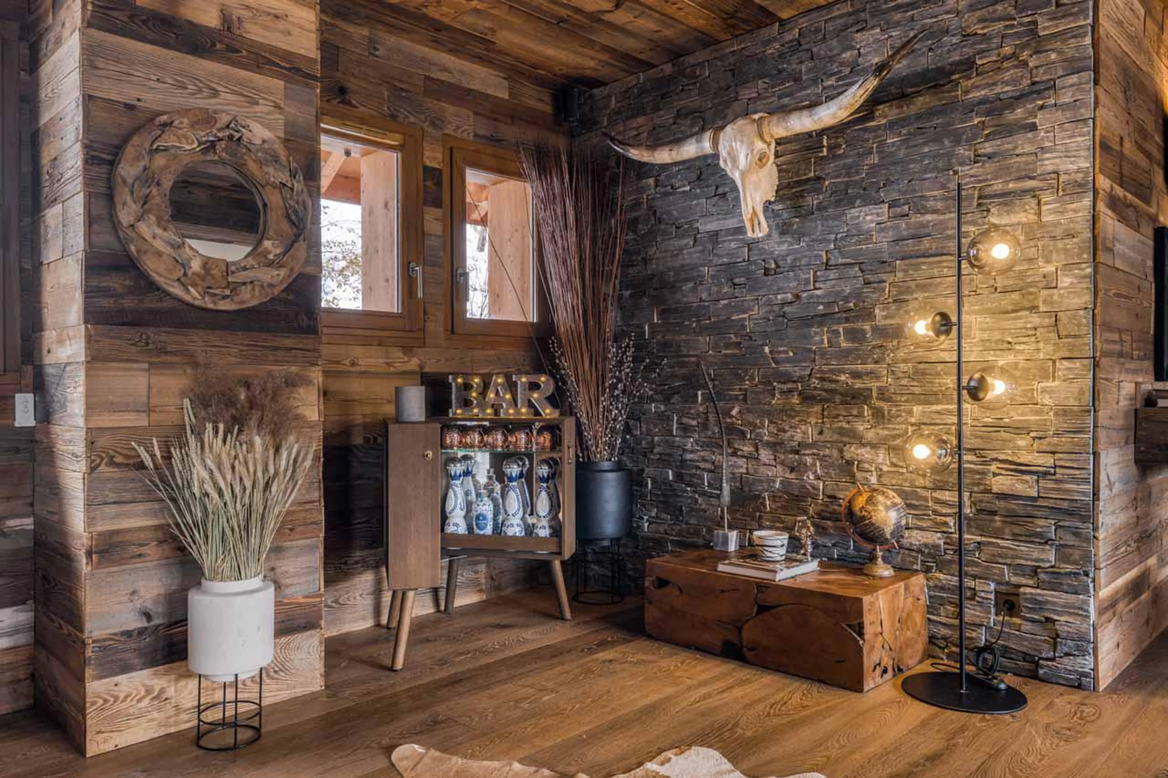 Bar at Chalet Gaia in Megeve