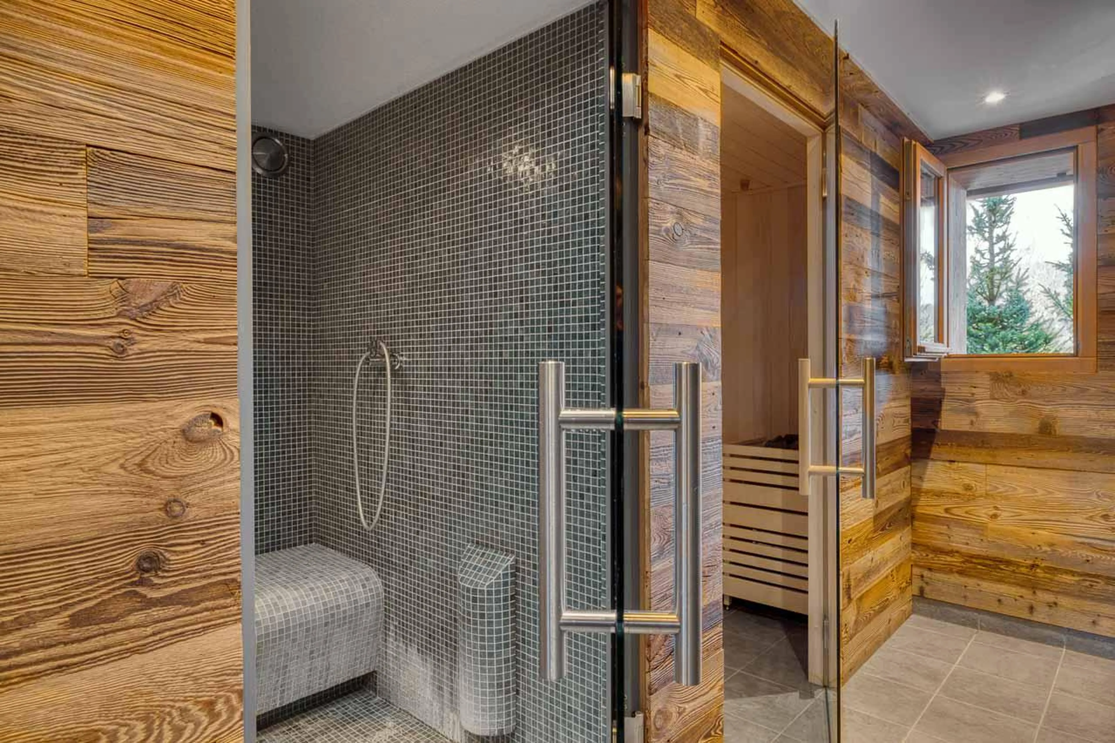 Hammam and sauna at Chalet Gaia in Megeve