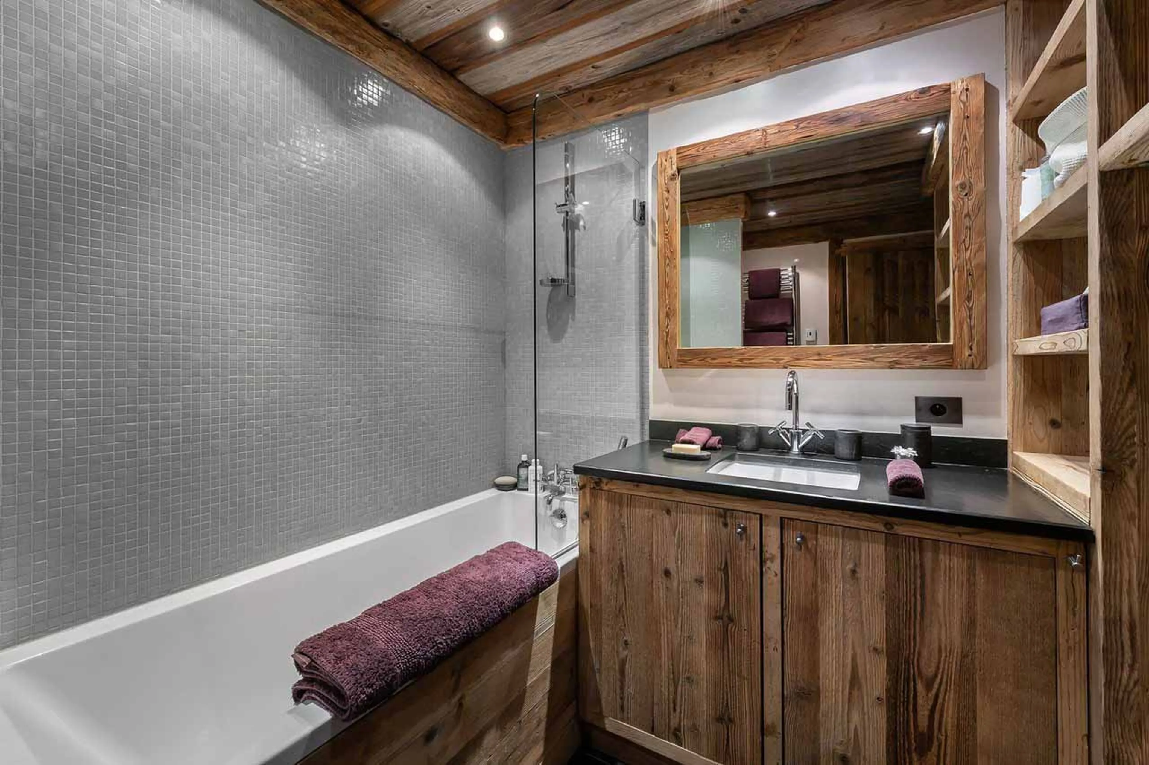 Bathroom three at Chalet Ima in Courchevel 1850
