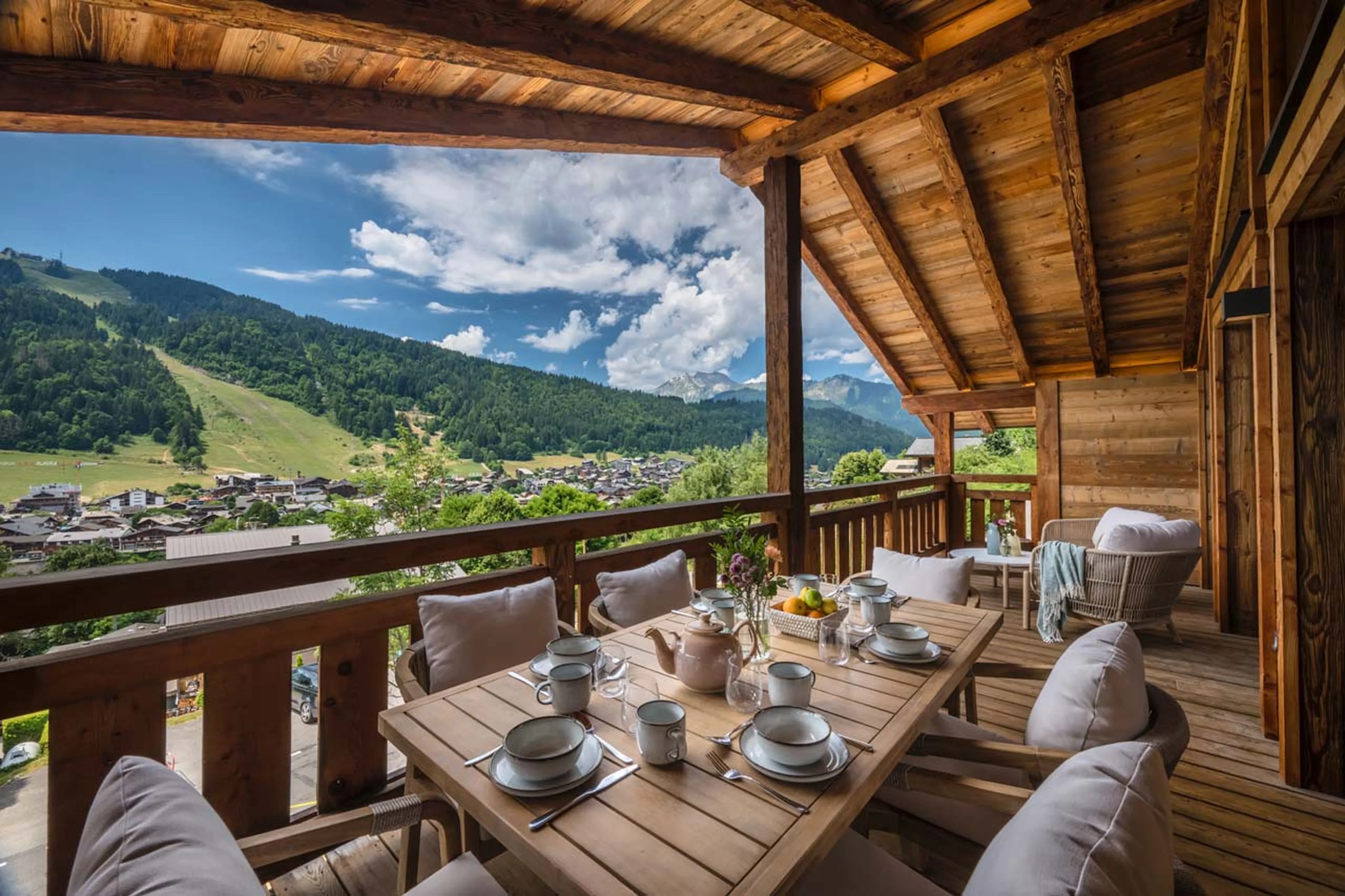 Balcony at Chalet Genevieve in Morzine