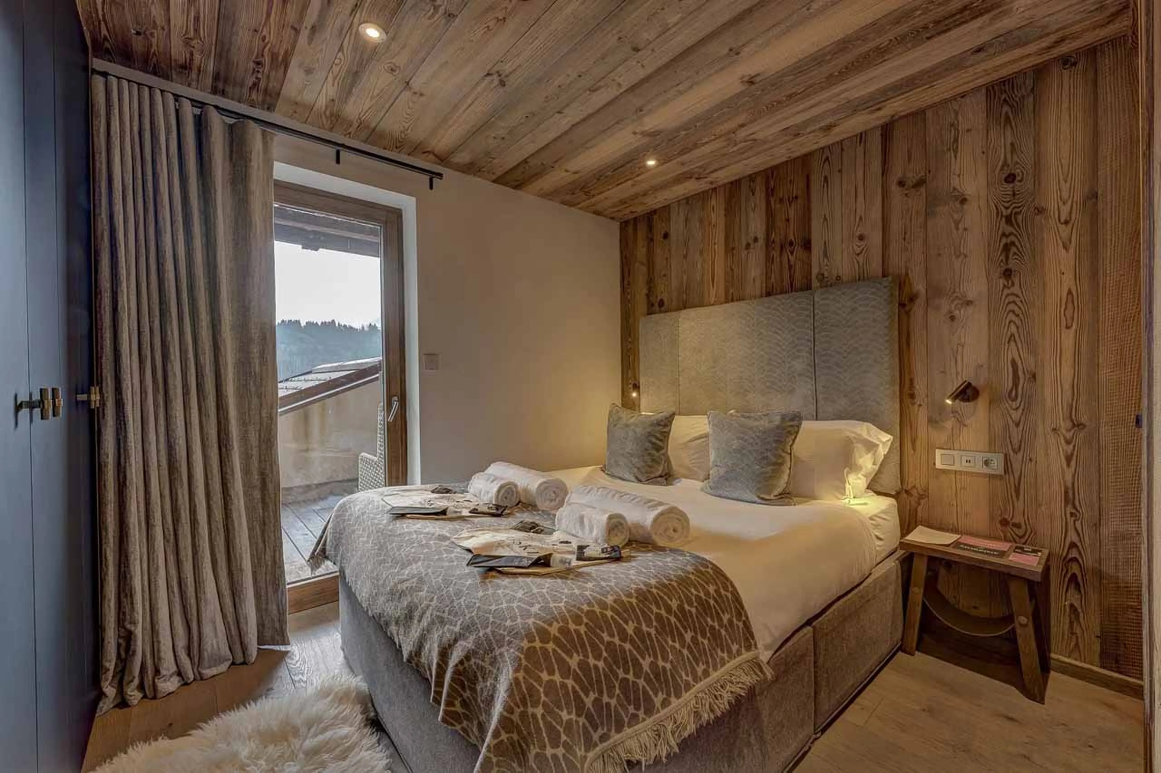 Bedroom two at Chalet Goldilocks & Three Bears in Morzine