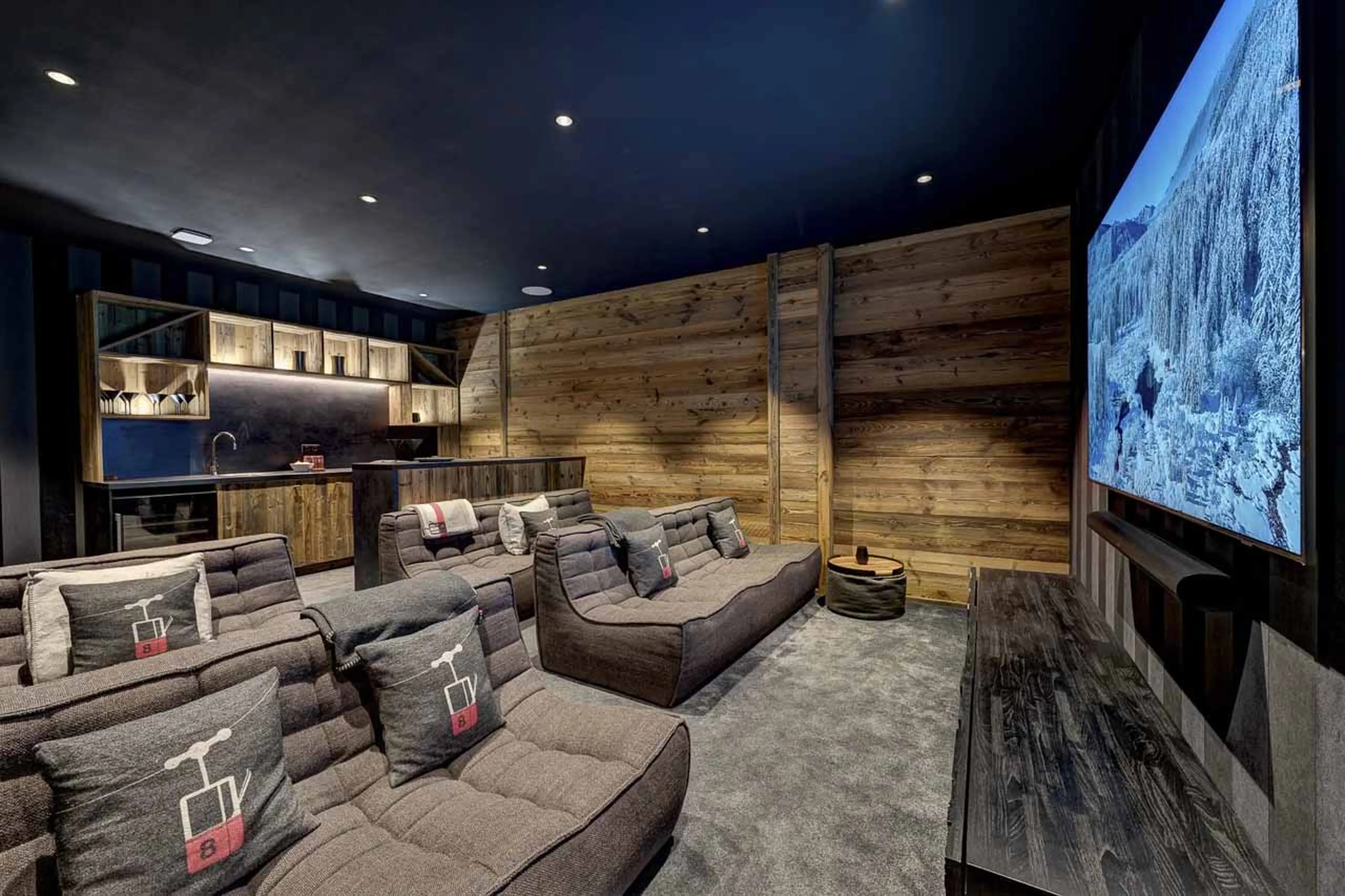 Cinema room at Chalet Goldilocks in Morzine
