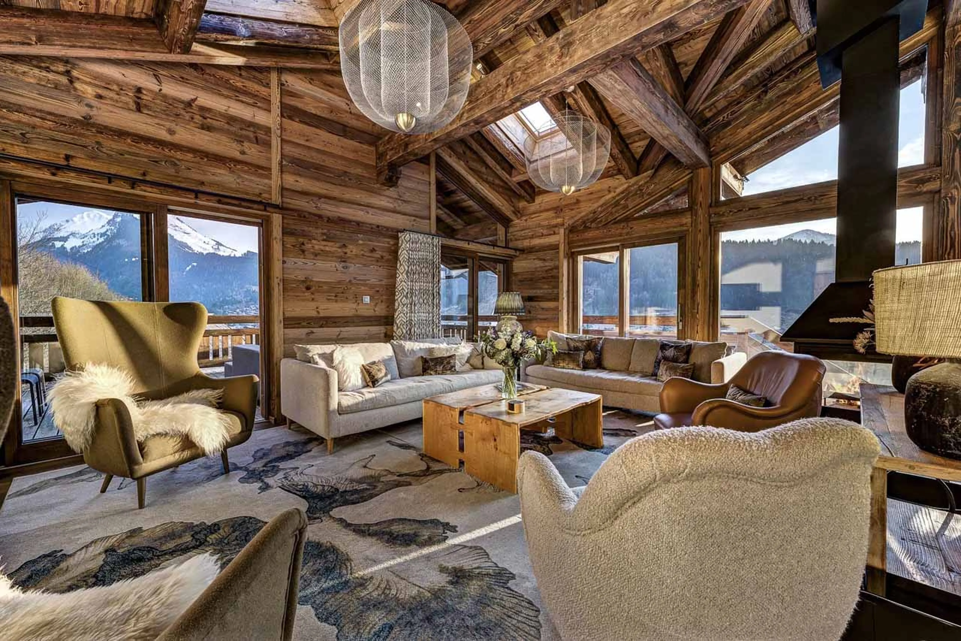 Mountain views from Chalet Goldilocks & Three Bears in Morzine