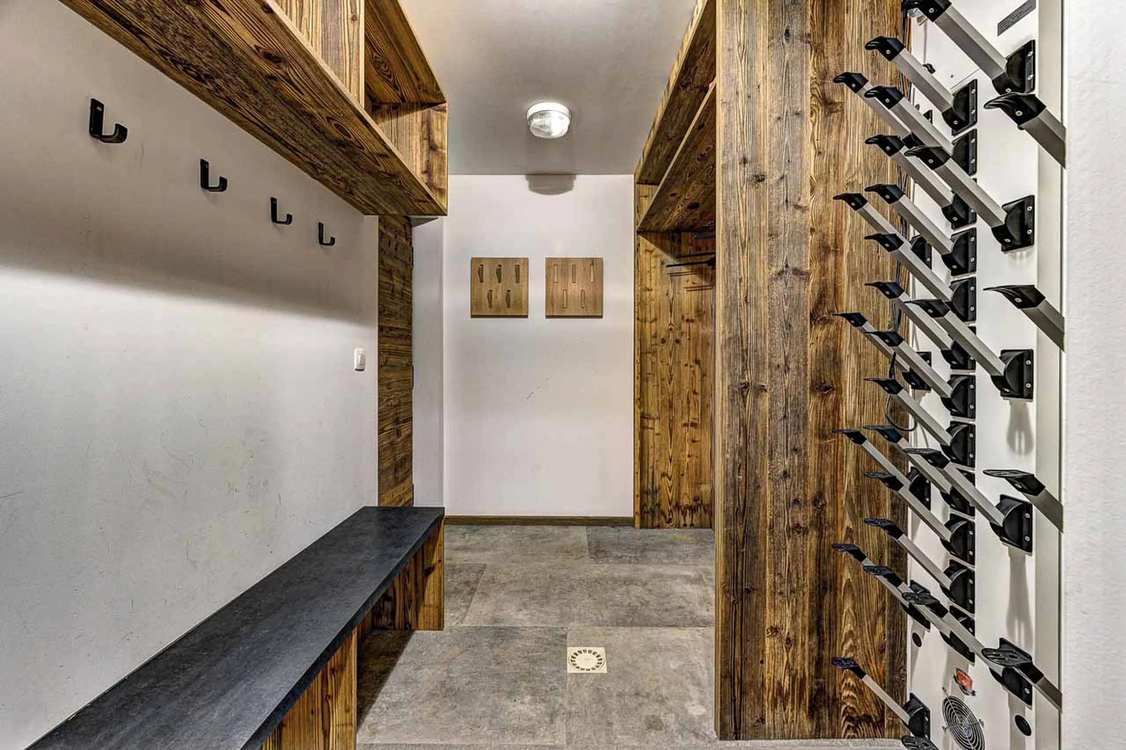 Ski room at Chalet Goldilocks & Three Bears in Morzine