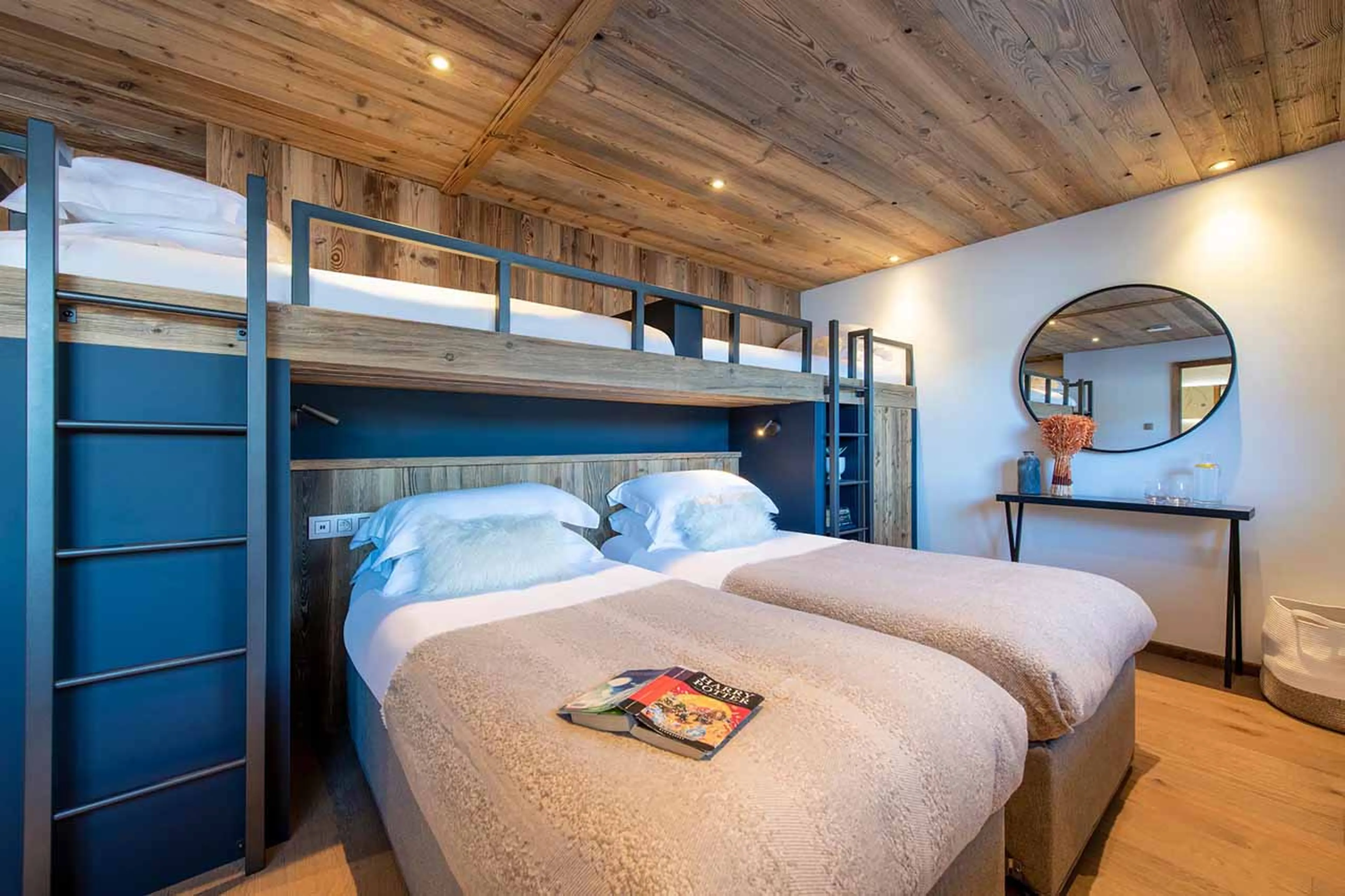 Bedroom five at Chalet Goldilocks in Morzine