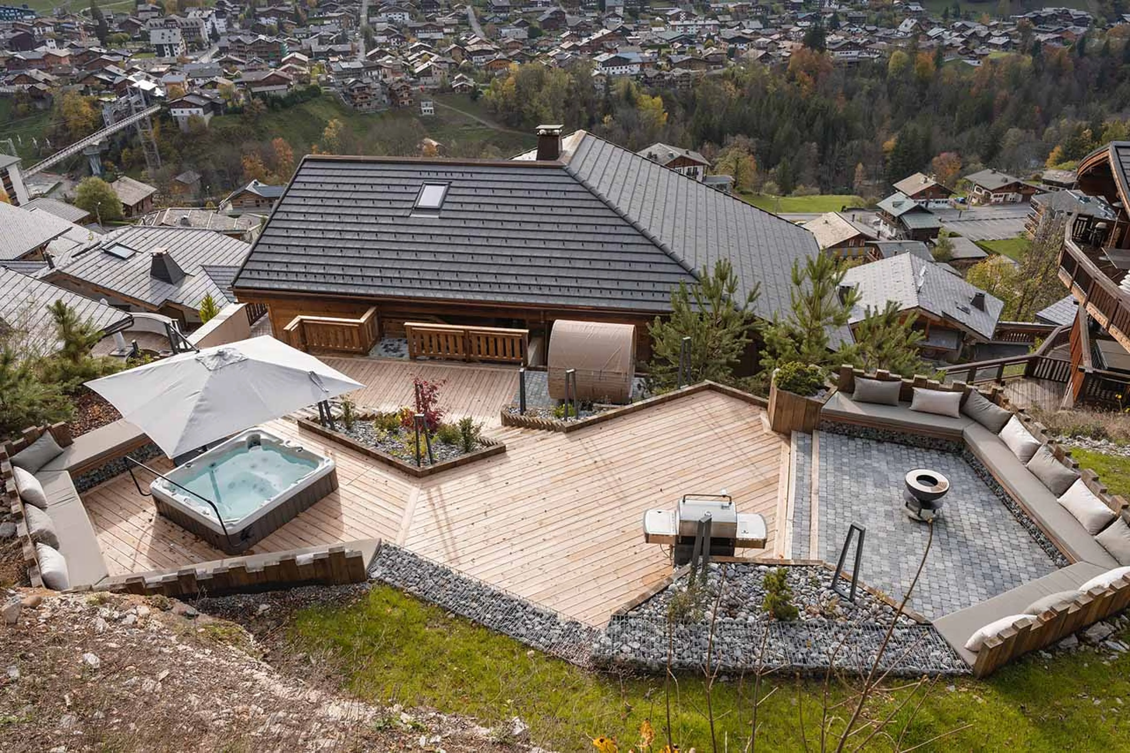 Chalet Goldilocks in Morzine in summer
