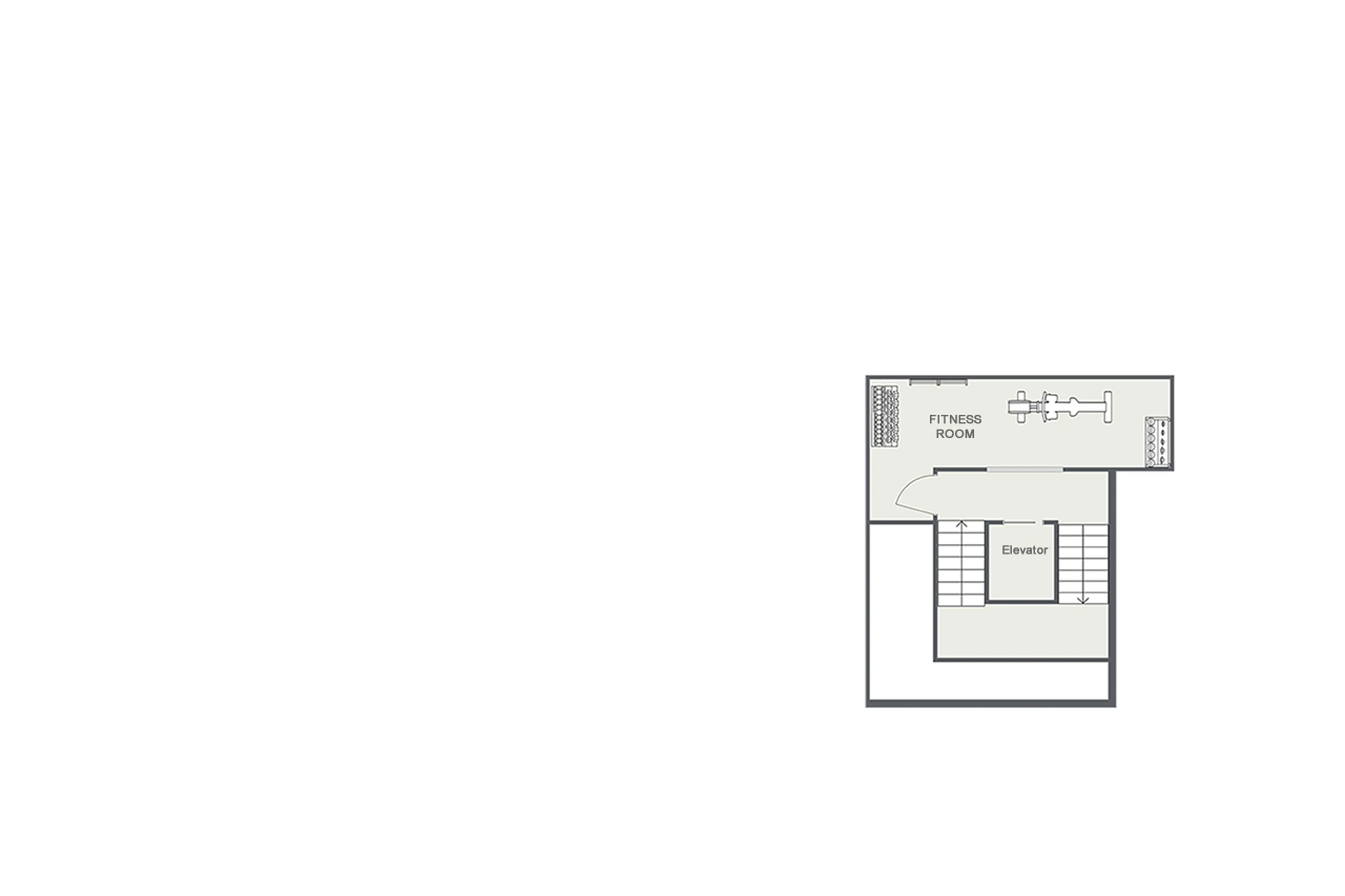 Upper ground floor plan of Chalet Goldilocks in Morzine