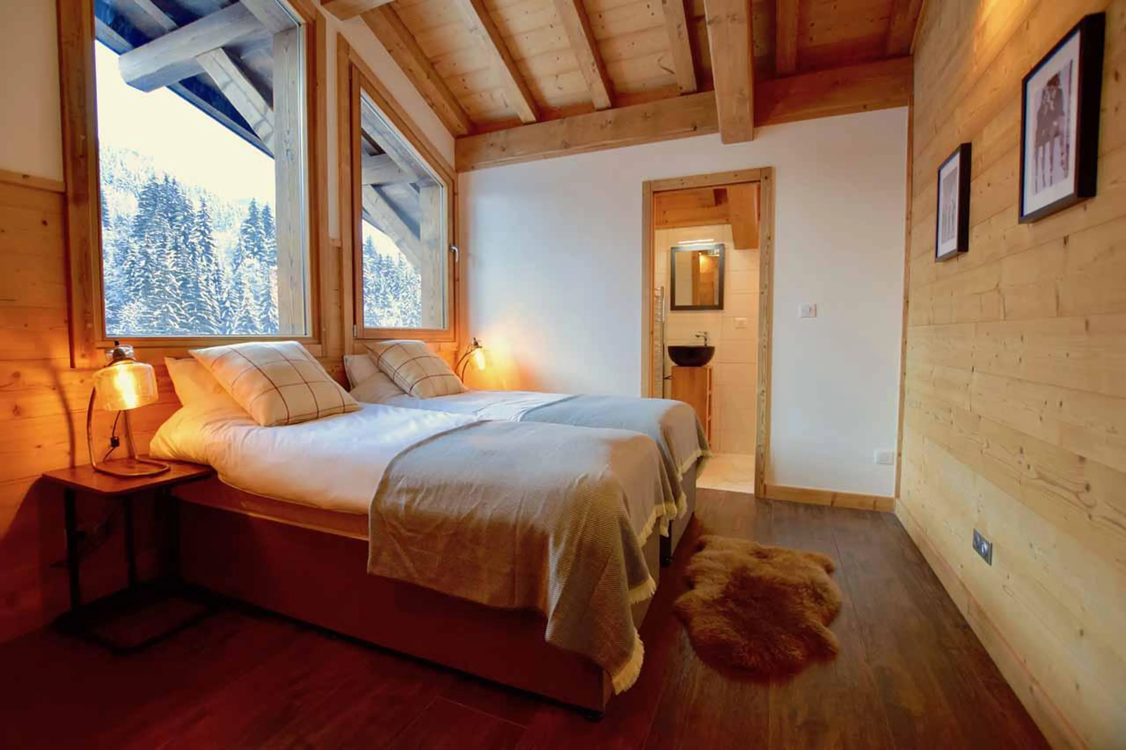 Bedroom five at Chalet Gouter in Morzine