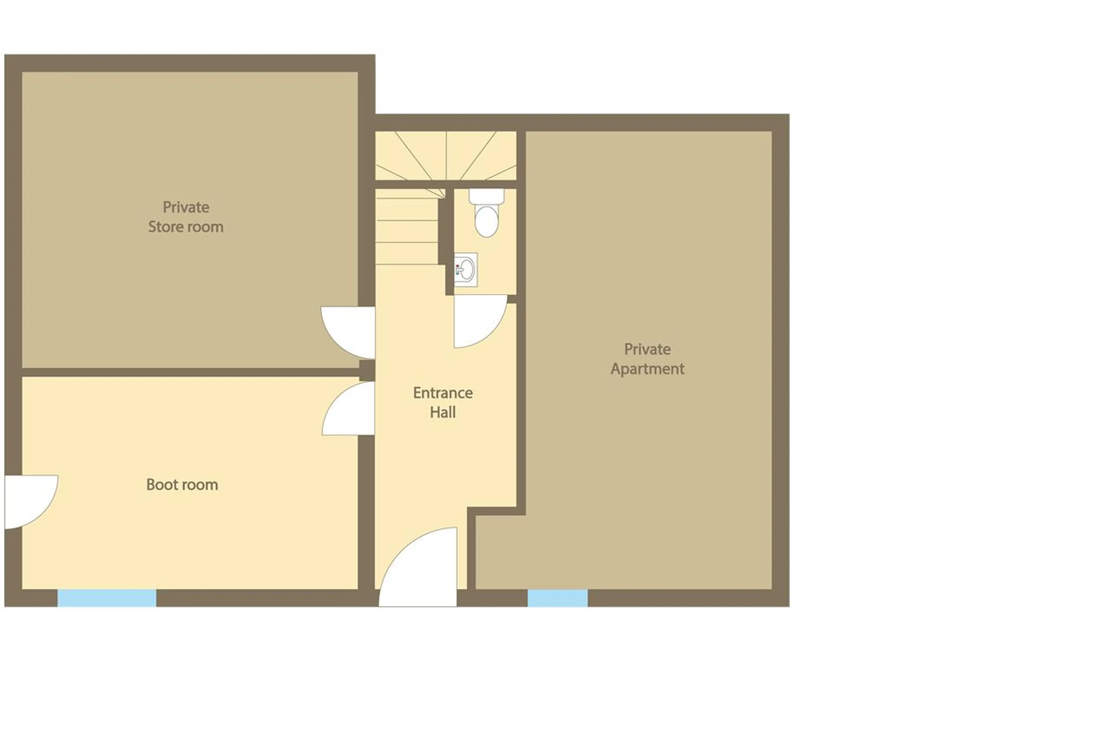 Level 0 floor plan of Chalet Gouter in Morzine