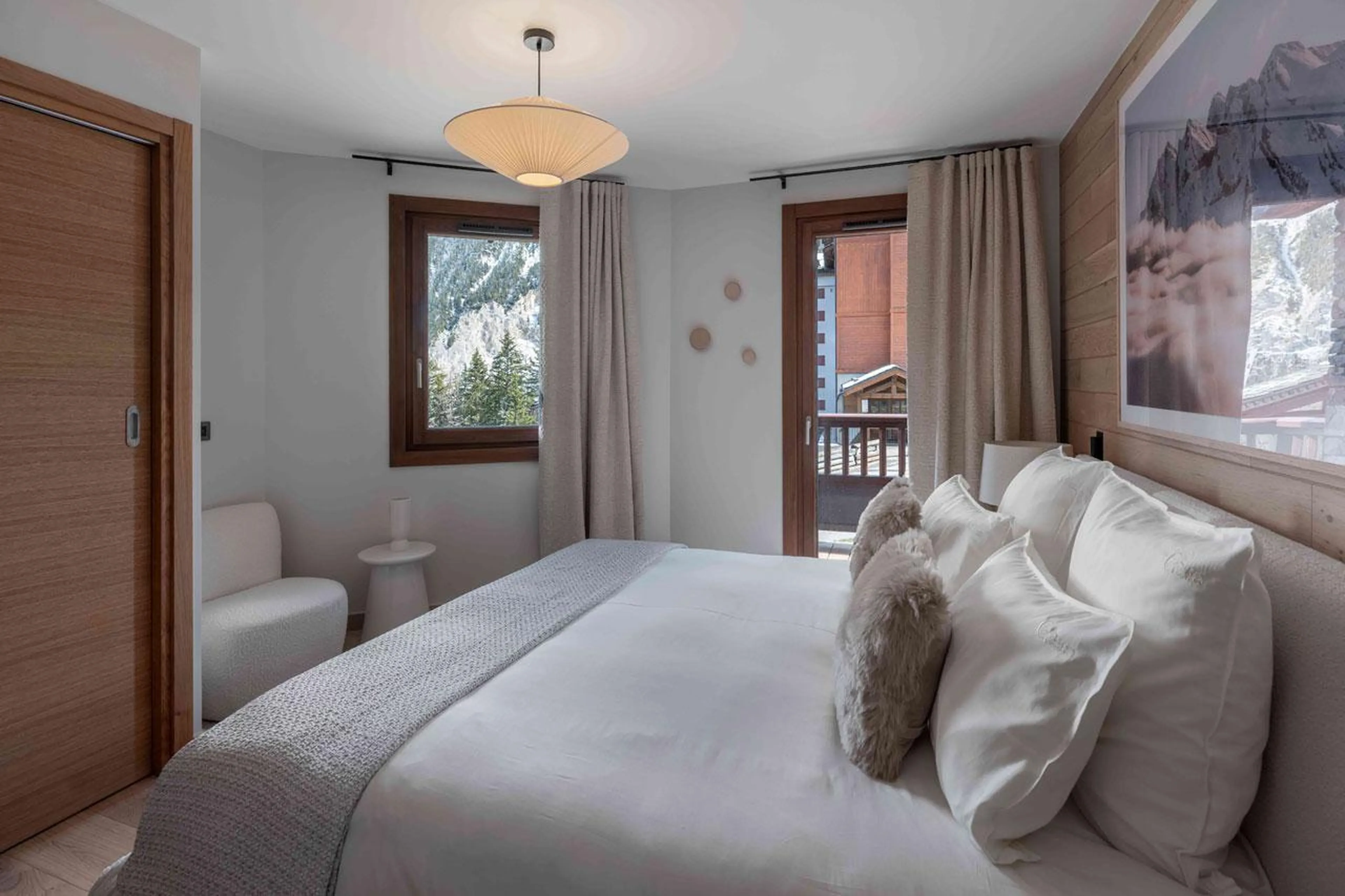 Double bedroom in Chalet Goyard, Courchevel 1650