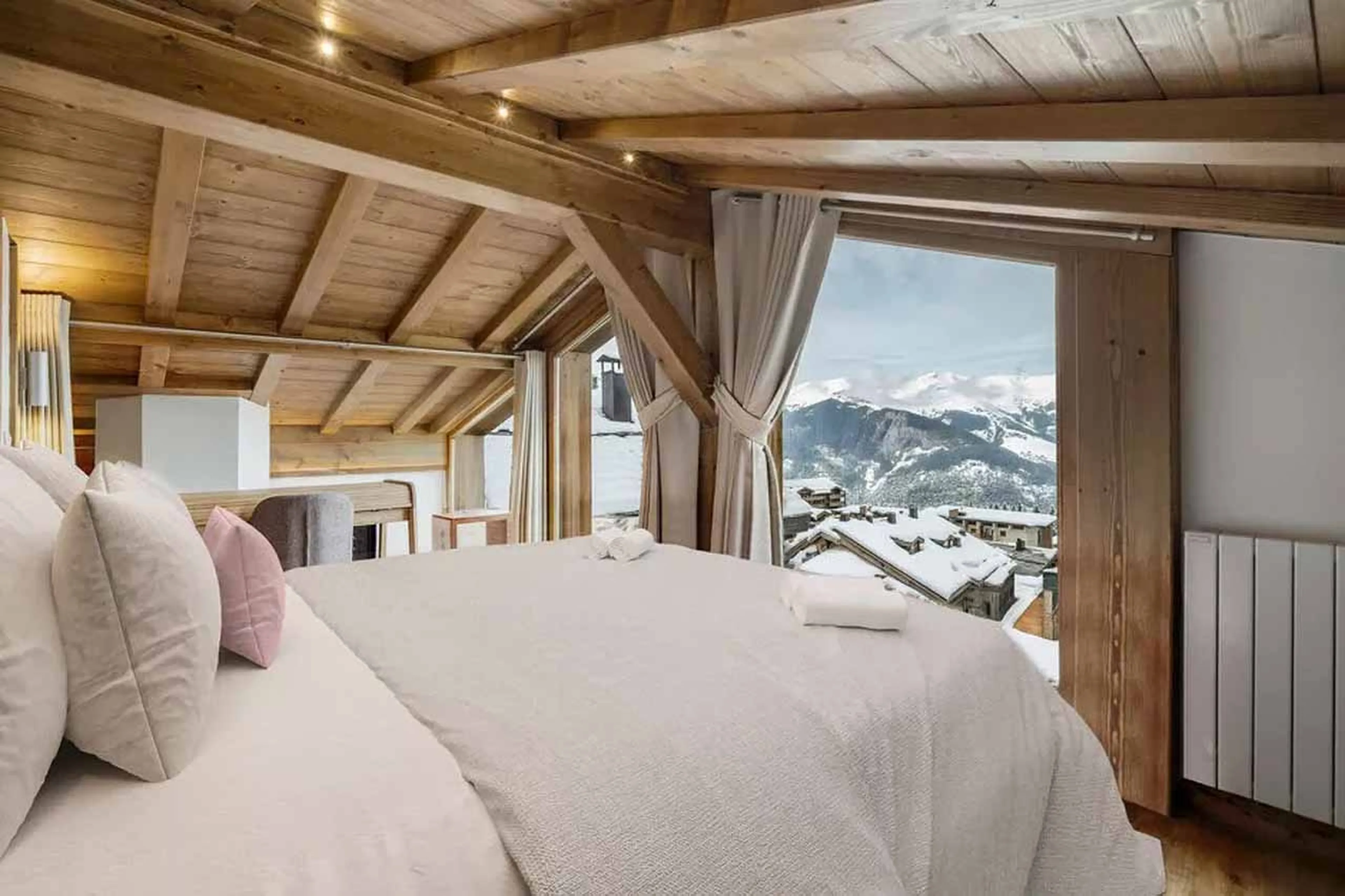Bedroom 1 view at Grace Dieu in Courchevel 1850