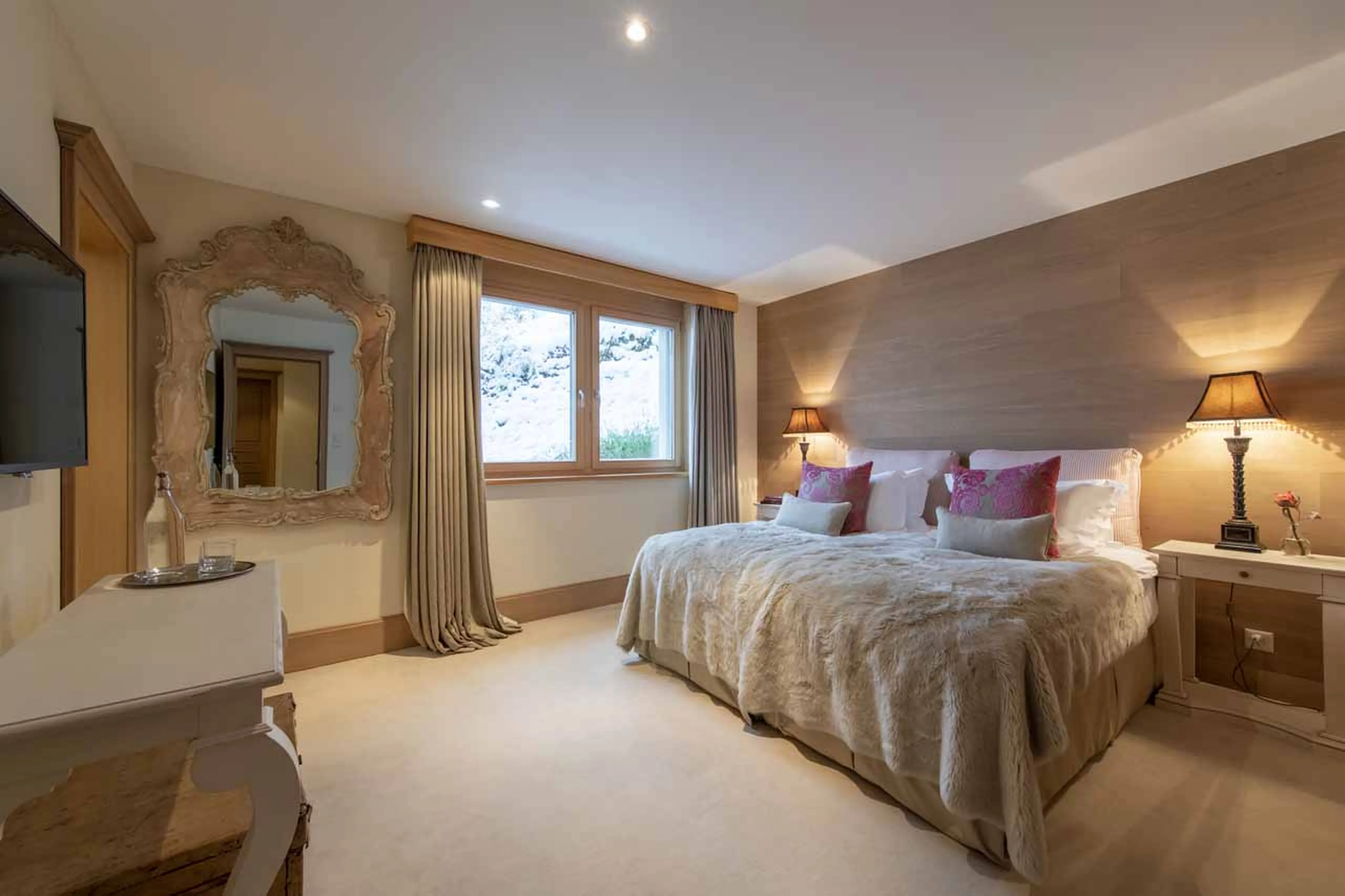 Bedroom four at Chalet Grace in Zermatt