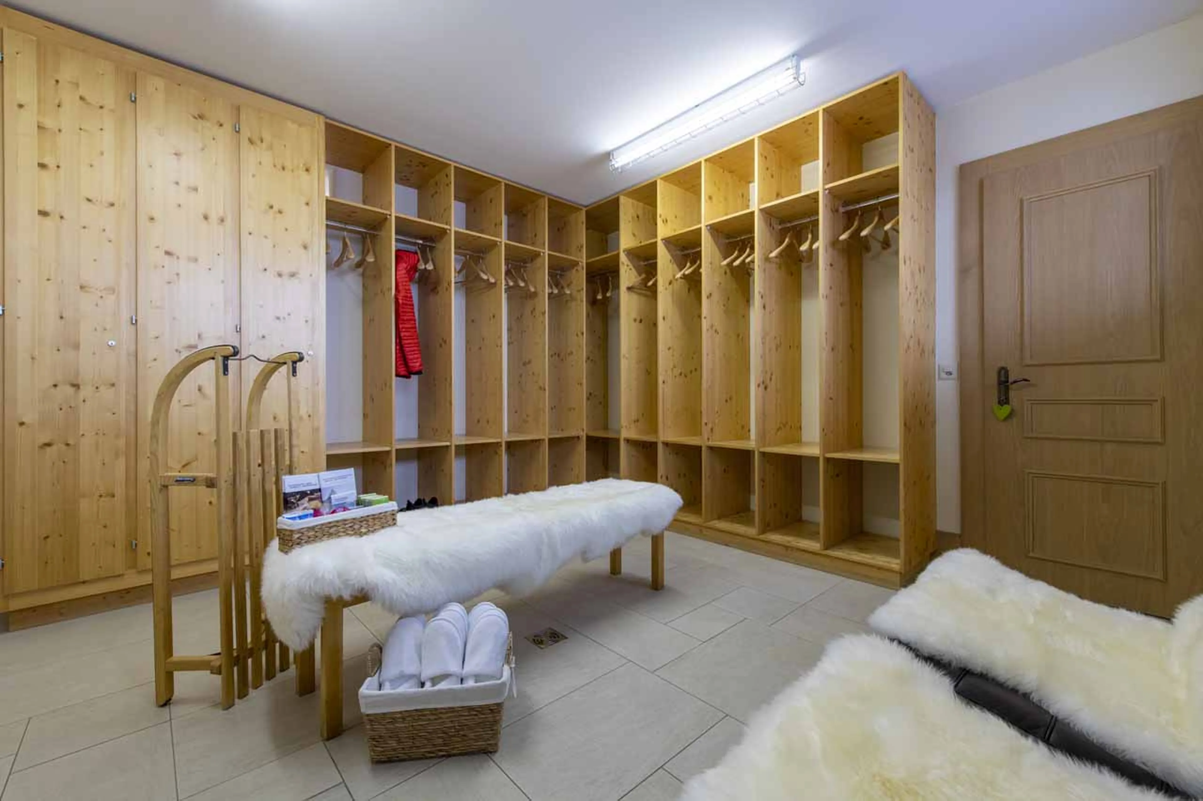 Ski room at Chalet Grace in Zermatt