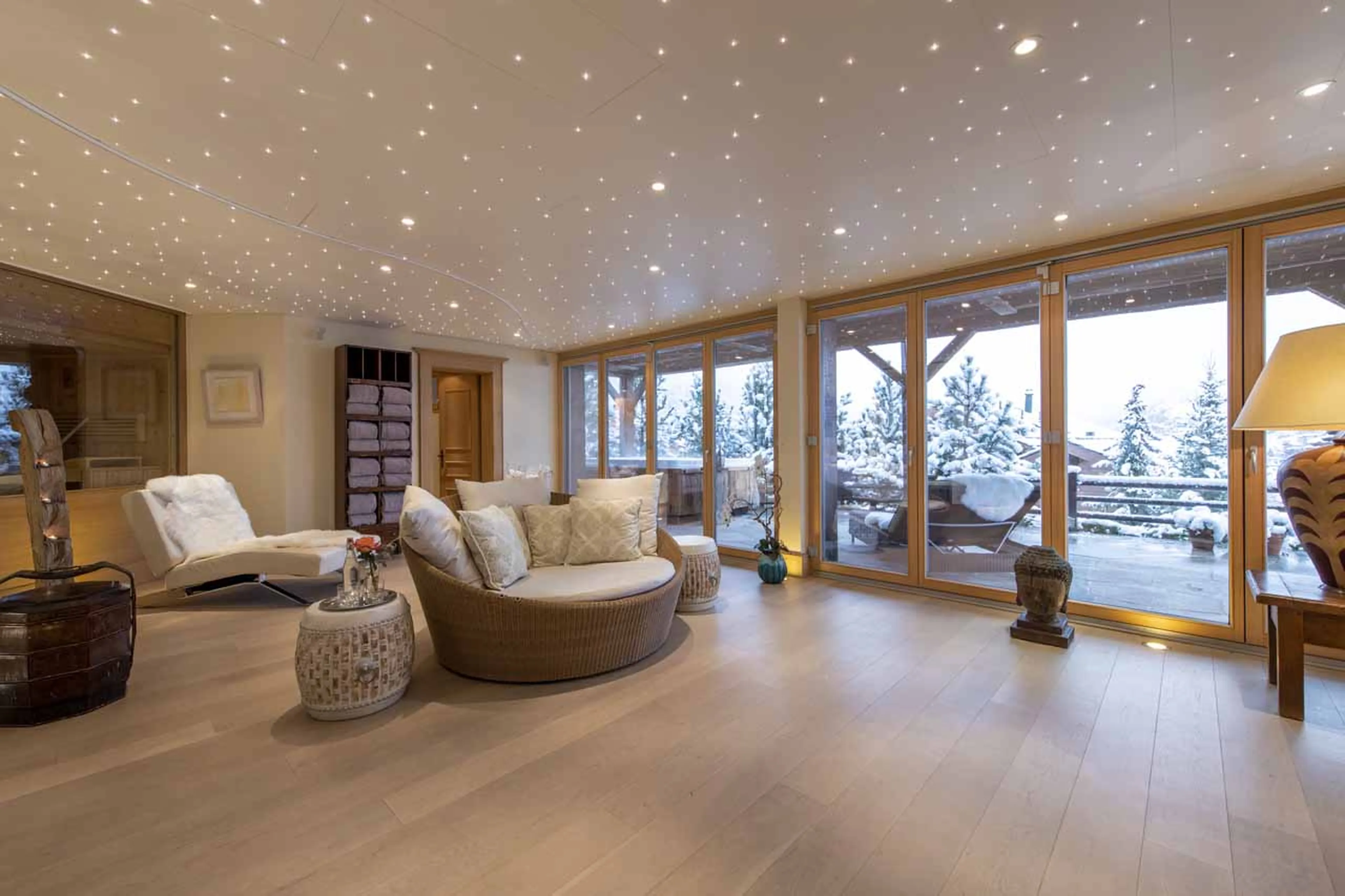 Yoga room at Chalet Grace in Zermatt