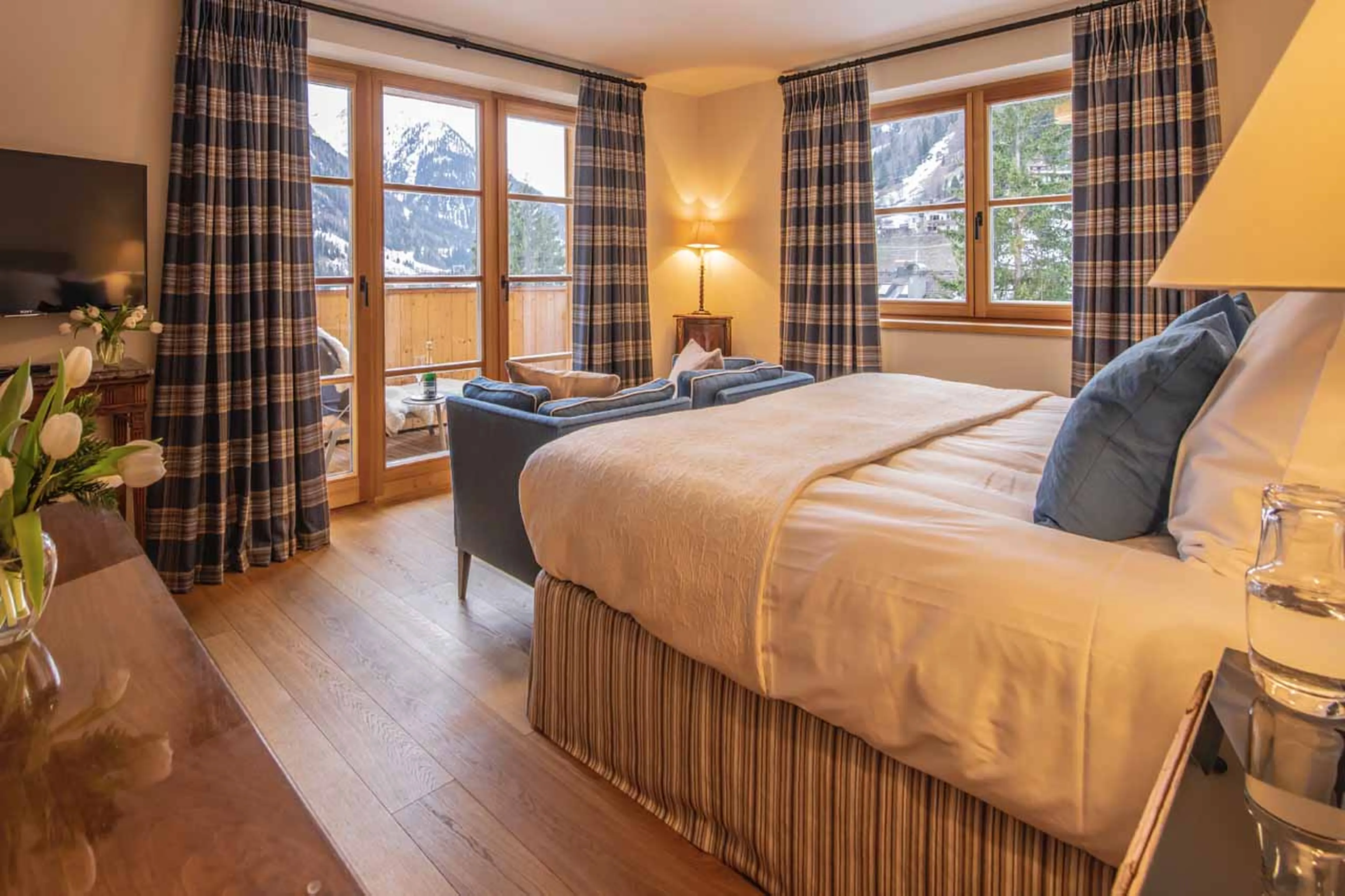 Bedroom two at Chalet Griffin in St Anton