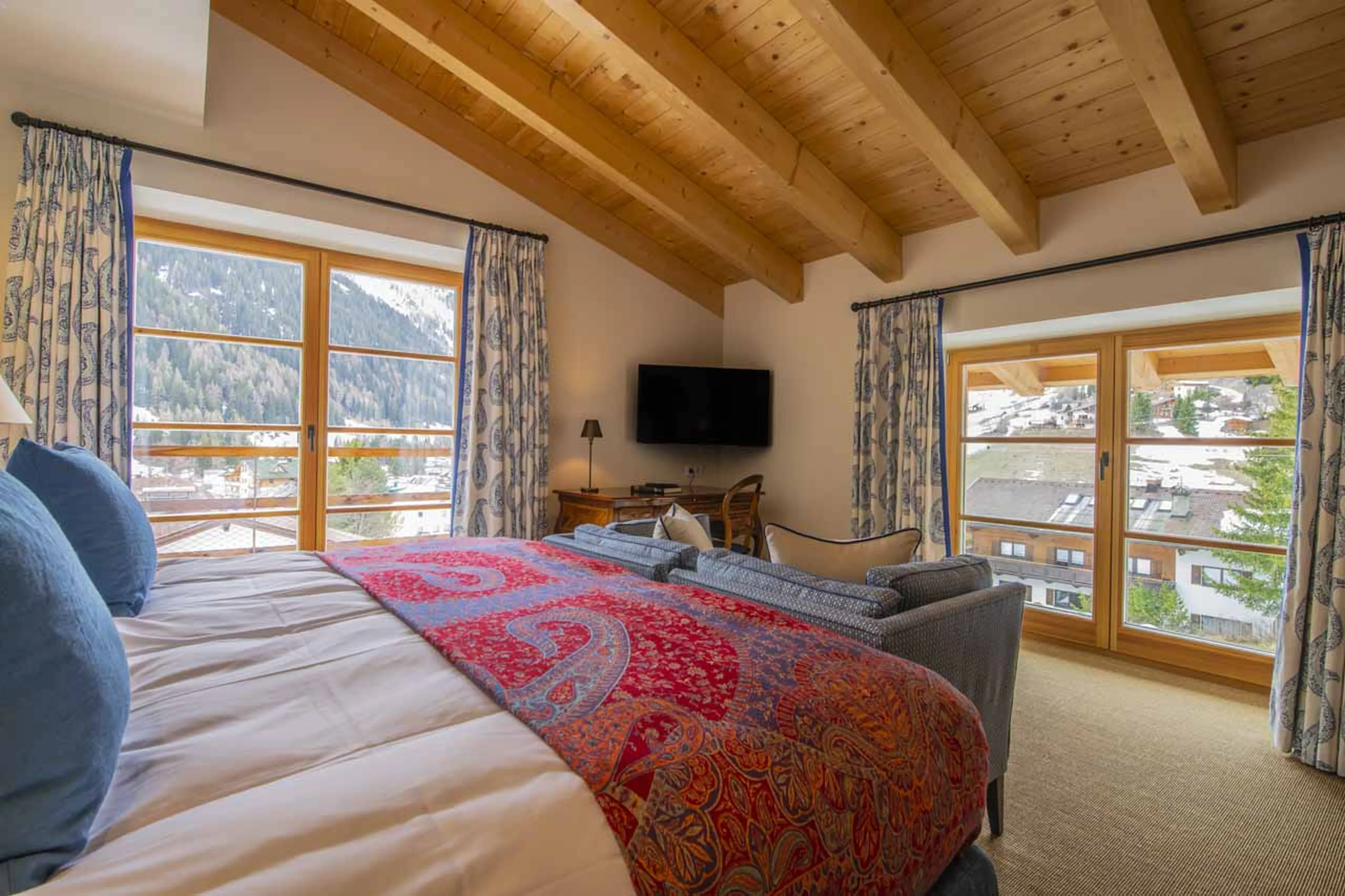 Bedroom five at Chalet Griffin in St Anton