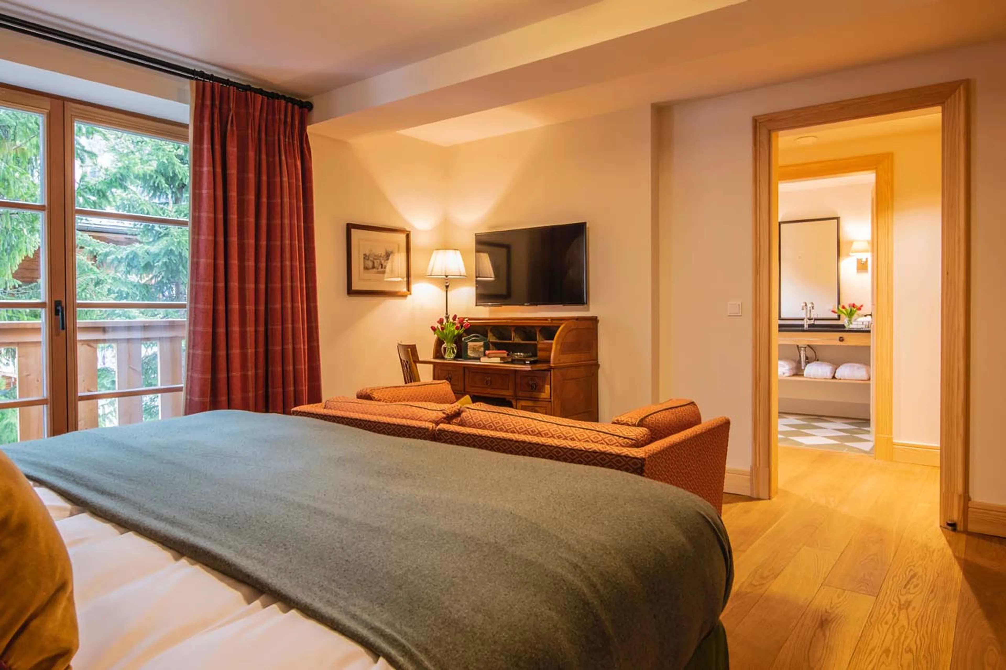 Bedroom six at Chalet Griffin in St Anton