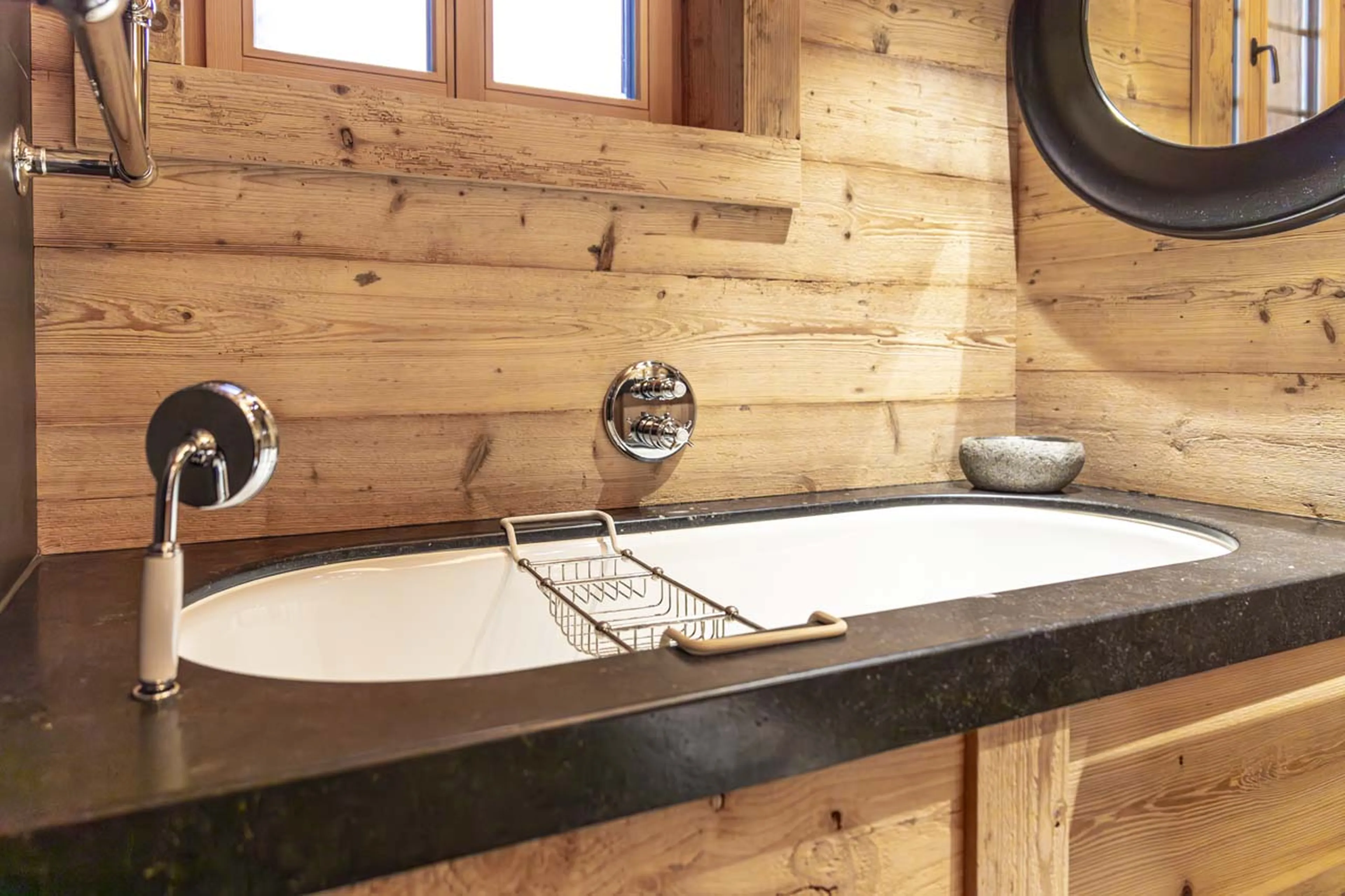 Bathtub at Chalet Gruben in Gstaad