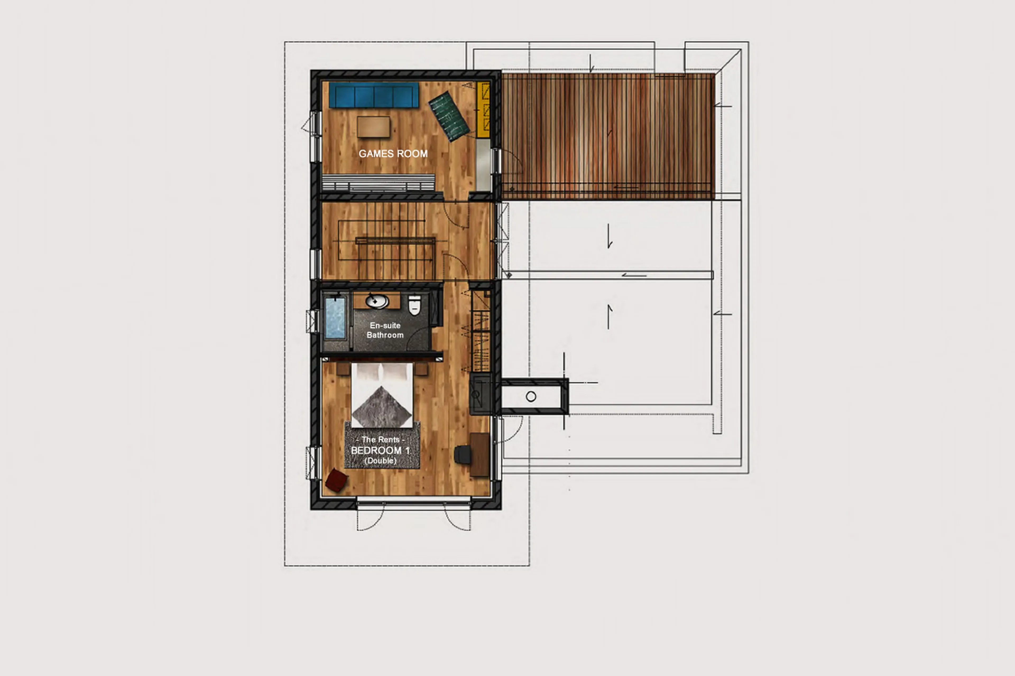 Level 3 floor plan of Hakuchozan in Niseko