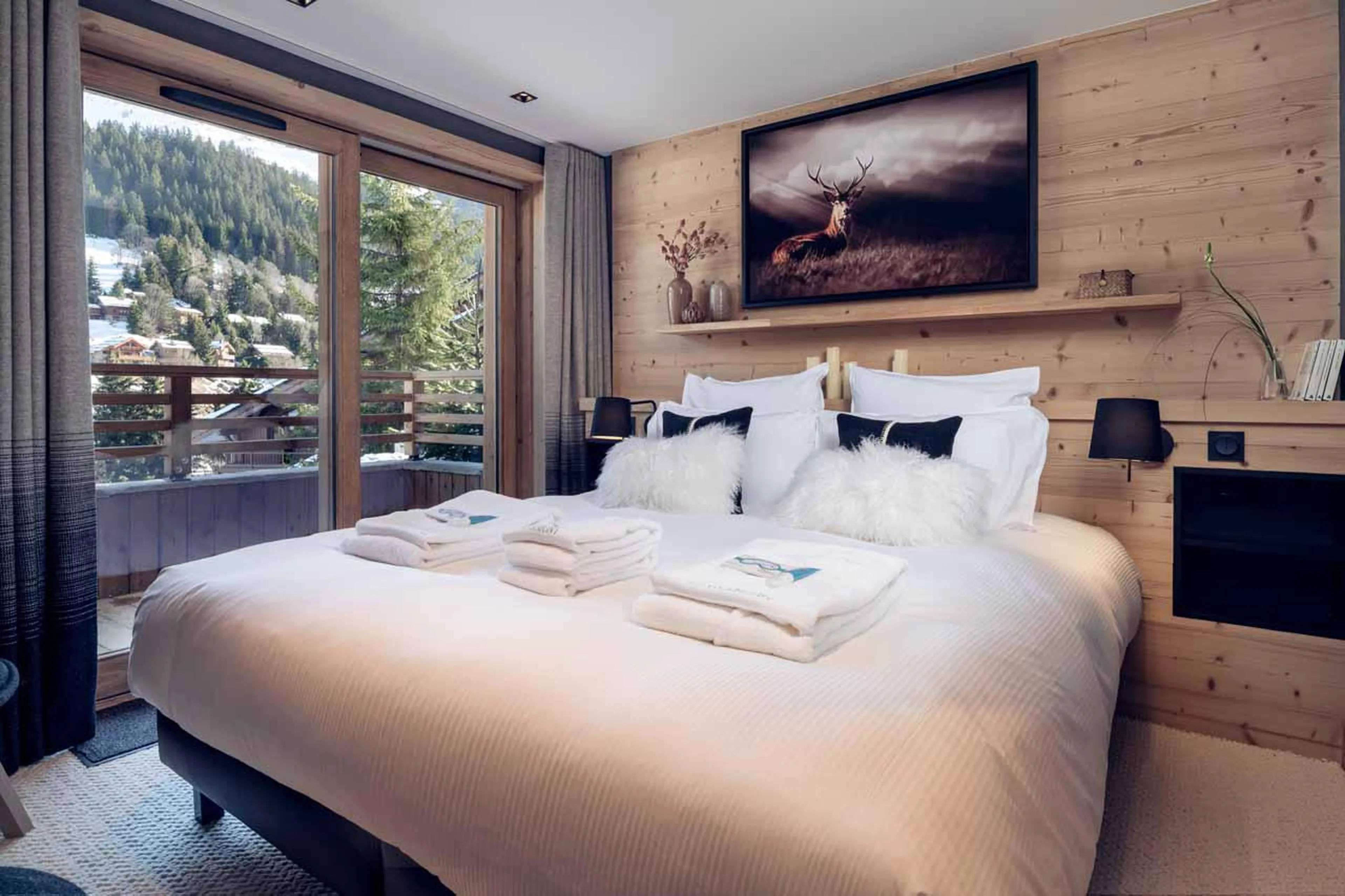 Bedroom three at Chalet Harmony in Meribel